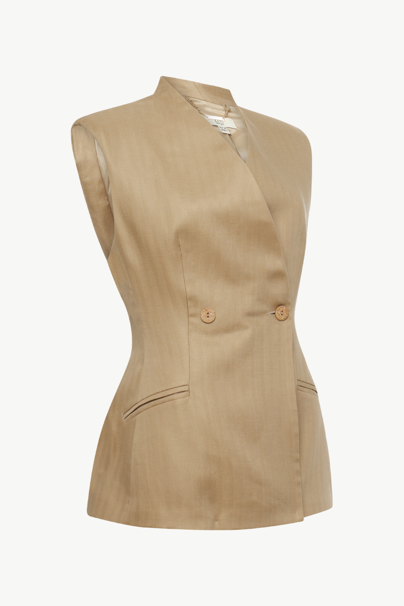 SLEEVELESS BLAZER