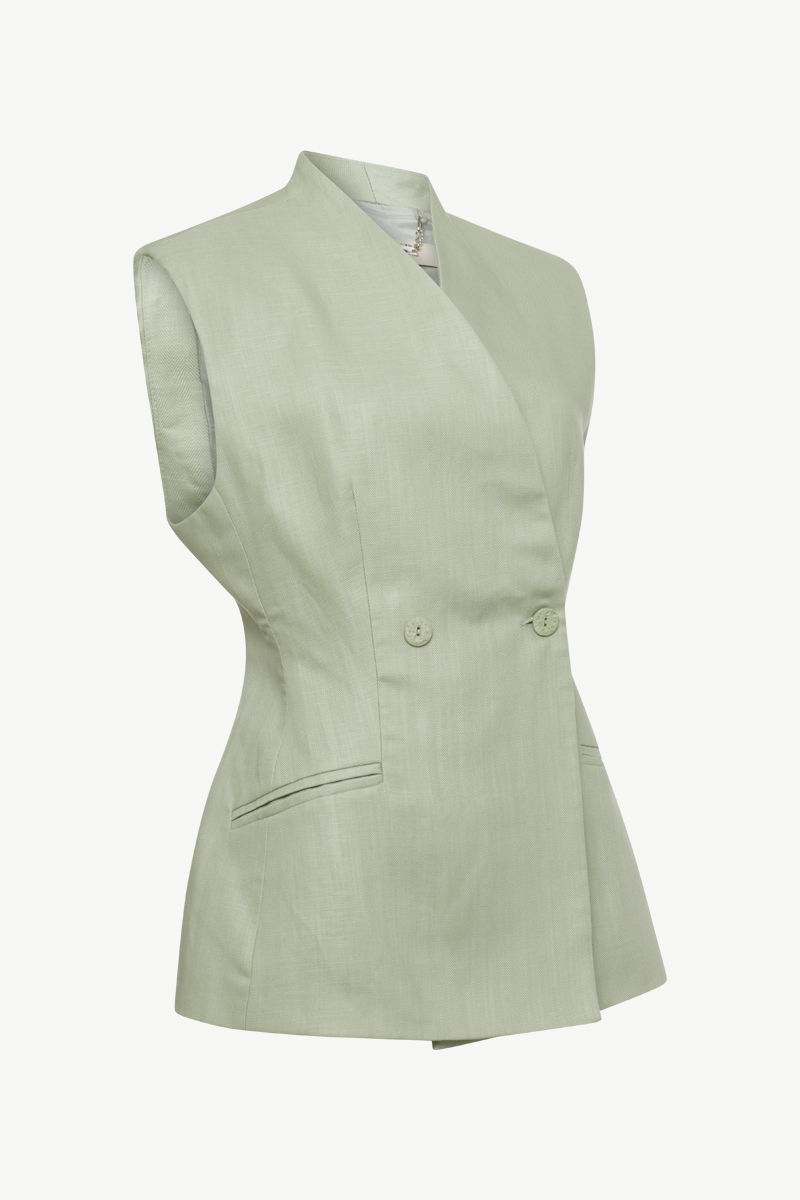 SLEEVELESS BLAZER