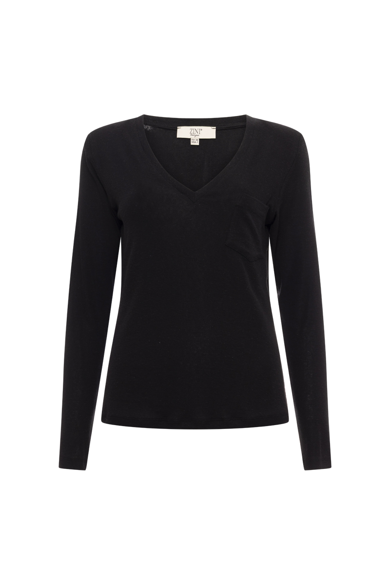 BLOUSE WITH V-NECK