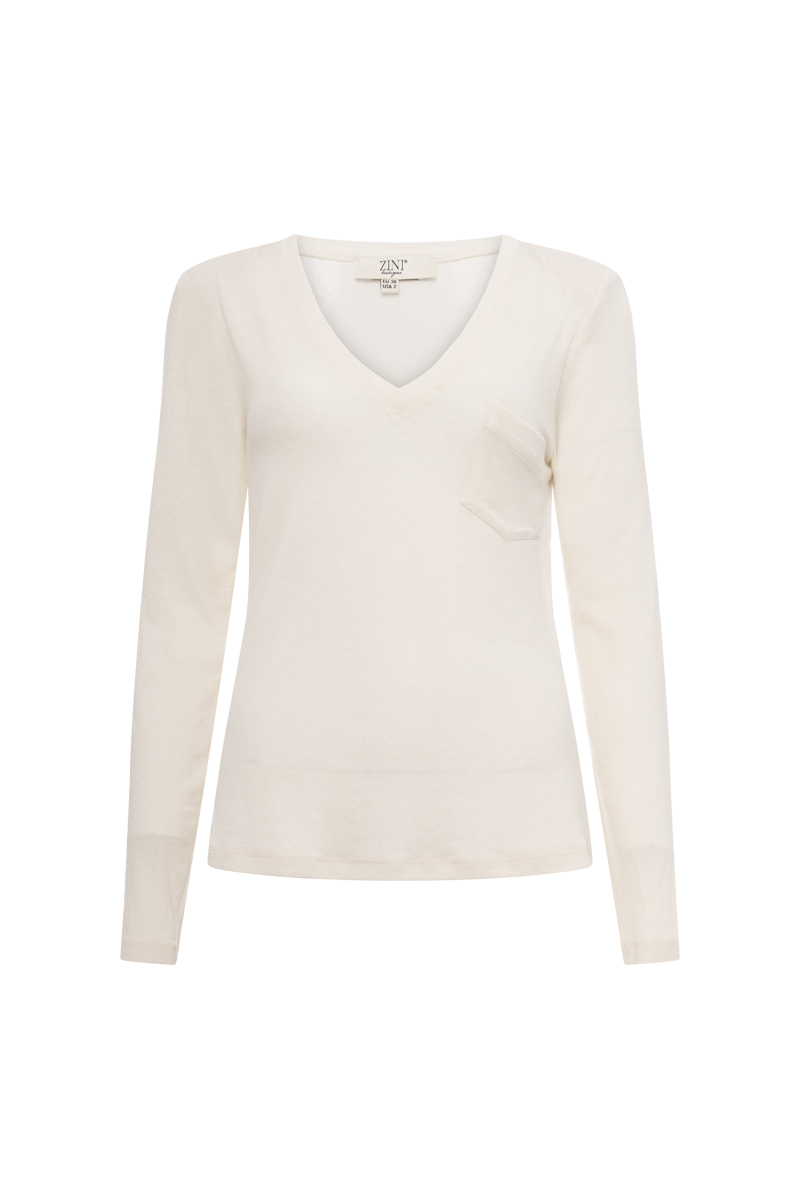 BLOUSE WITH V-NECK