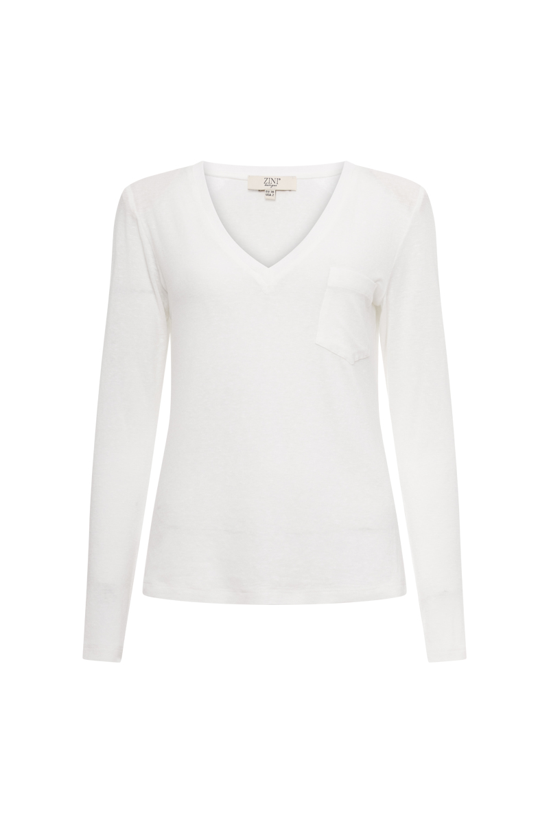 BLOUSE WITH V-NECK