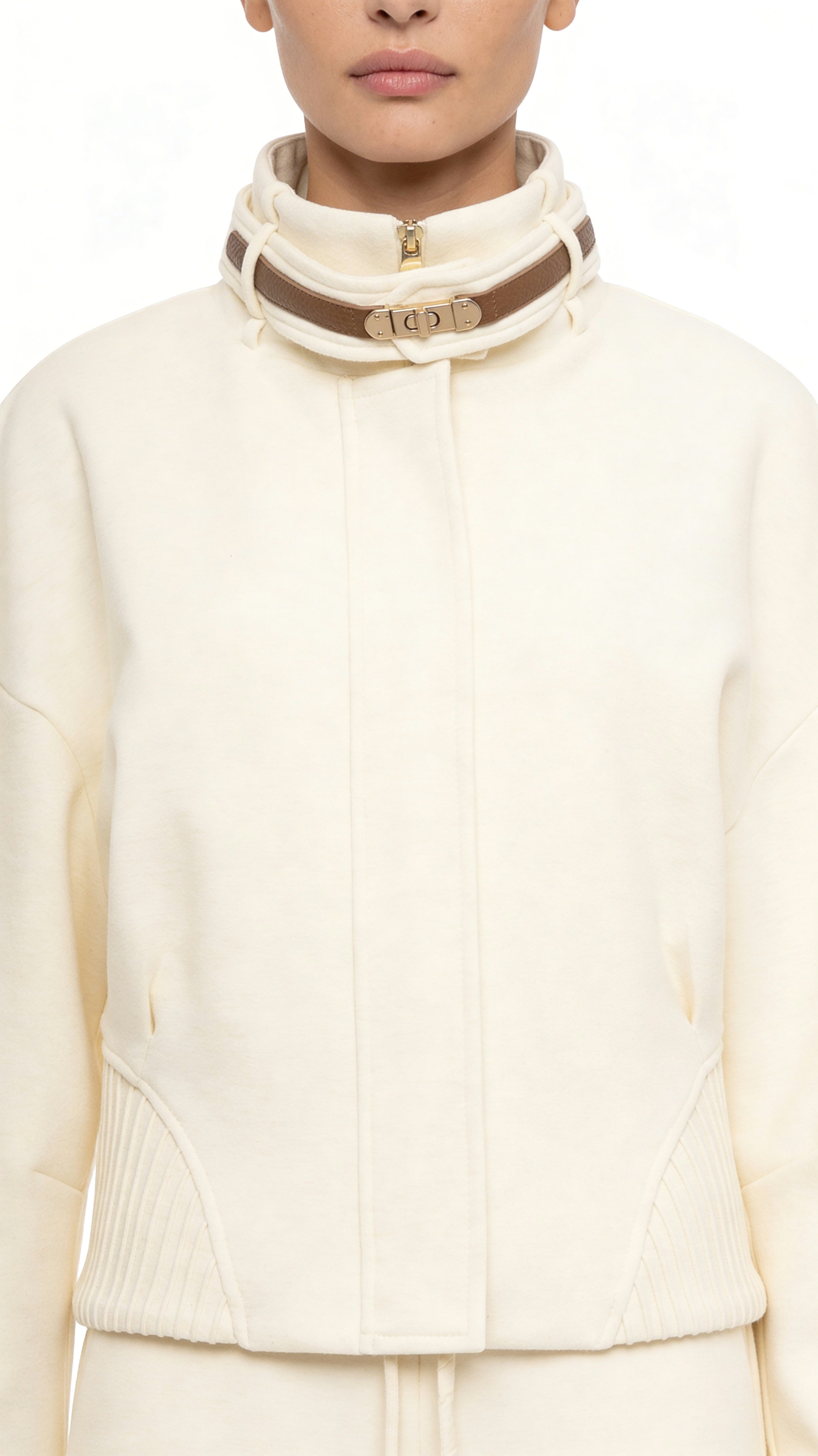 JACKET WITH NECK DETAIL JACKET WITH NECK DETAIL