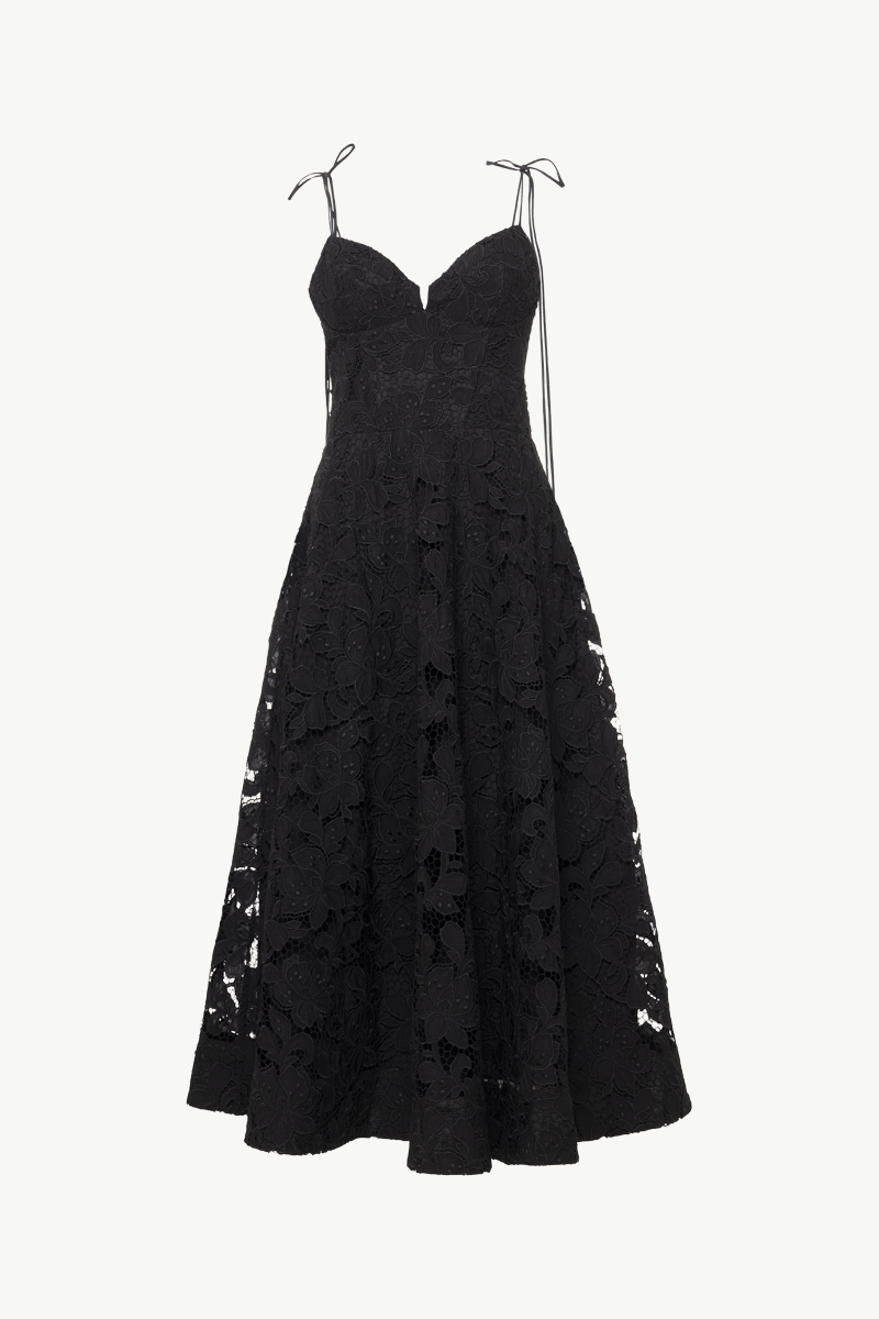 MIDI LACE DRESS