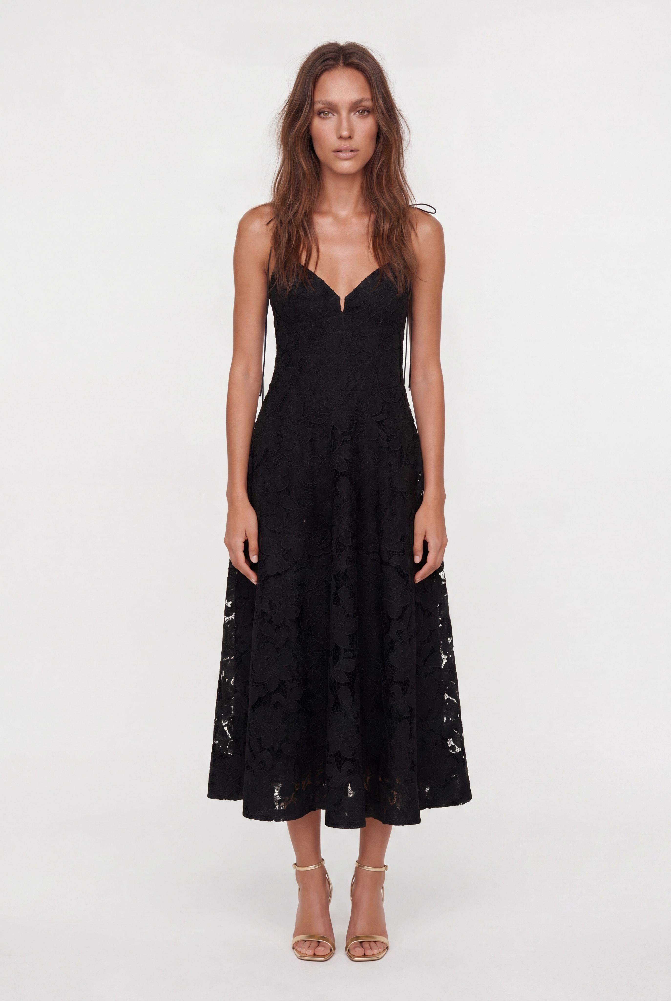 MIDI LACE DRESS