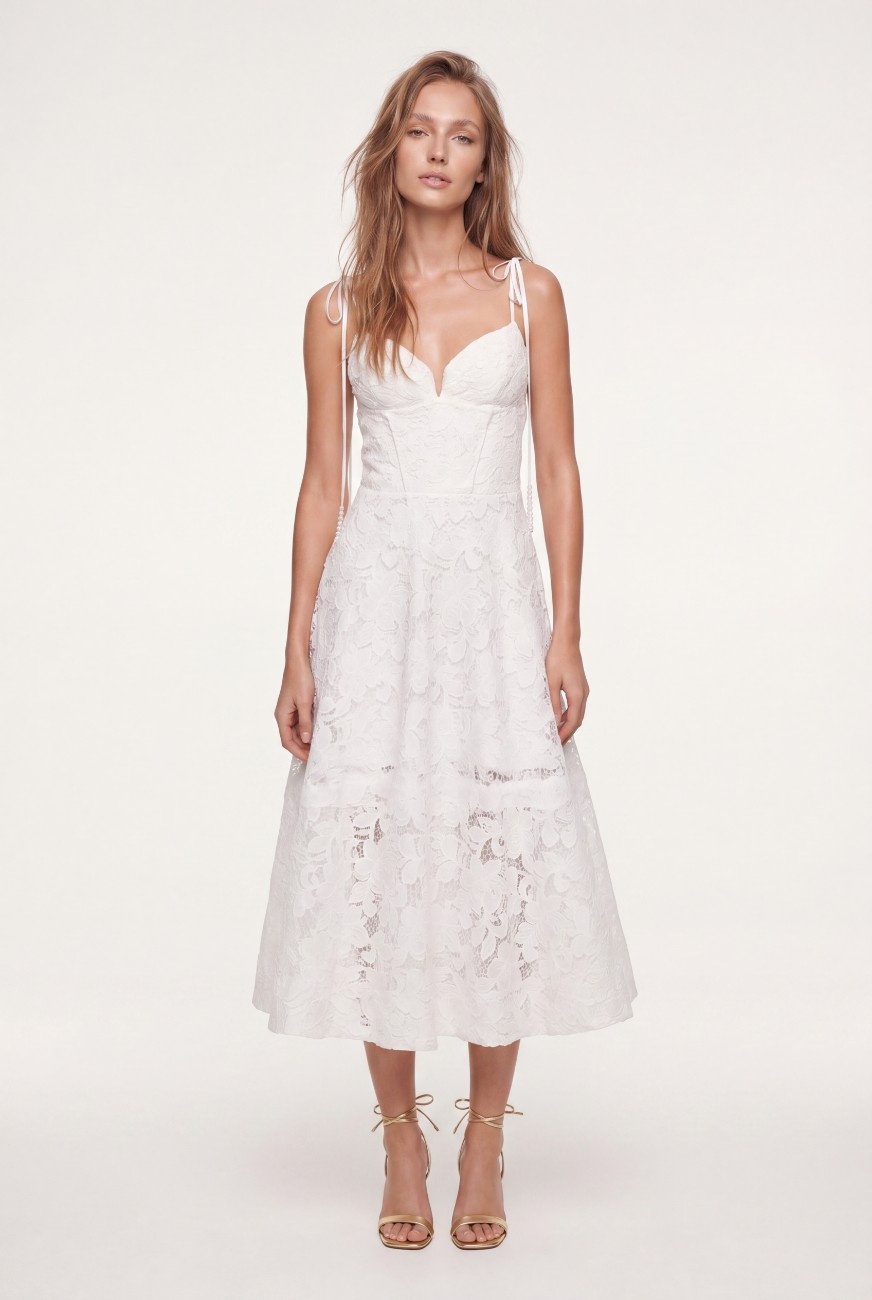 MIDI LACE DRESS