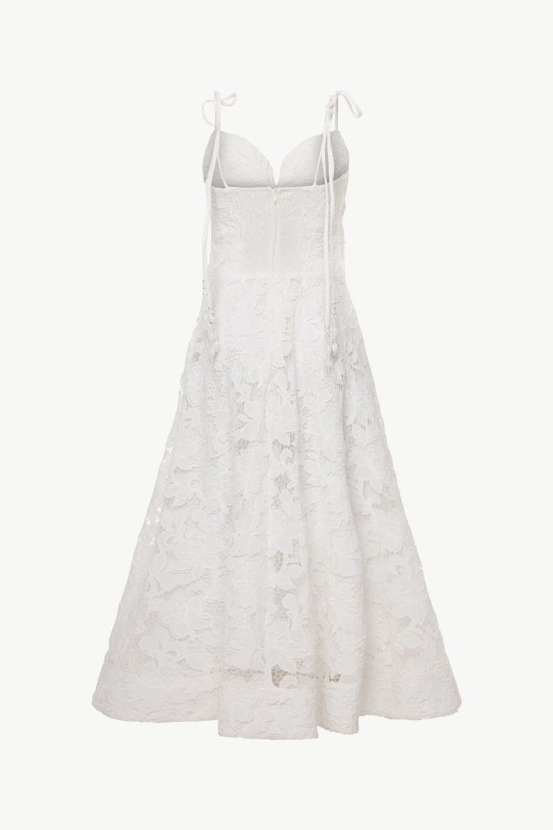MIDI LACE DRESS
