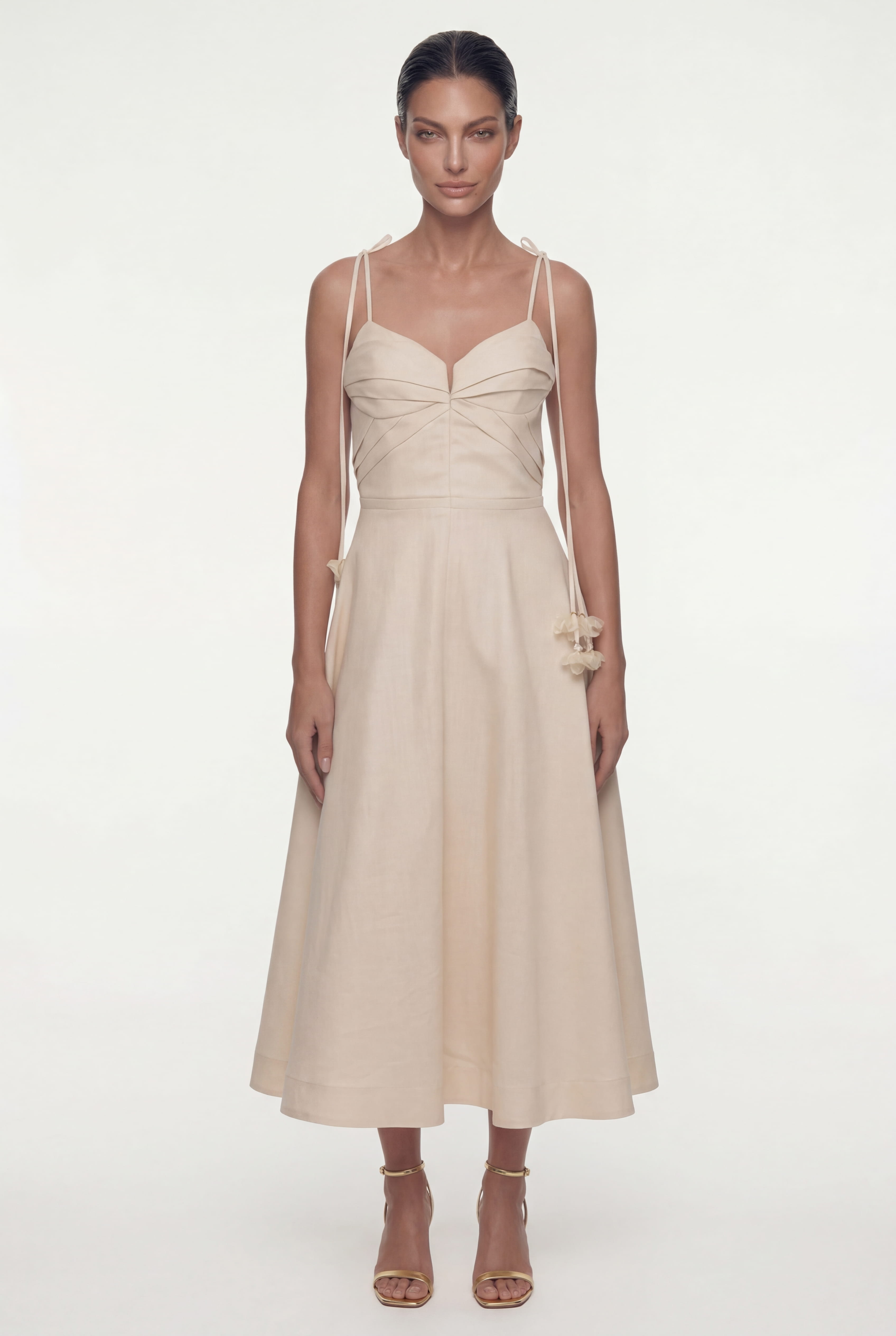 MIDI DRESS WITH STRAPS