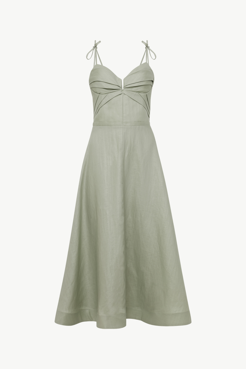 MIDI DRESS WITH STRAPS