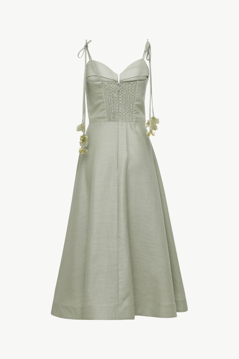 MIDI DRESS WITH STRAPS