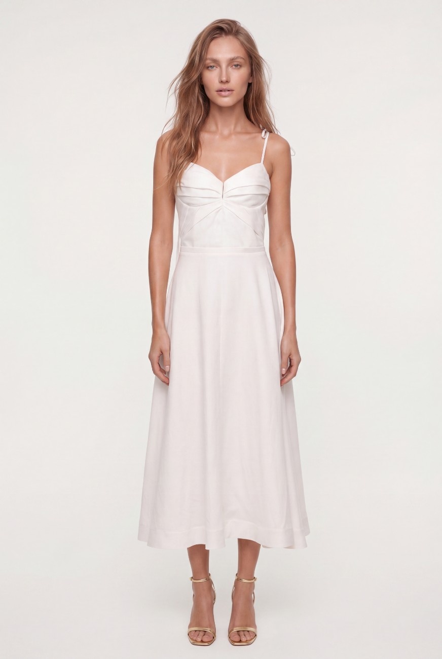 MIDI DRESS WITH STRAPS