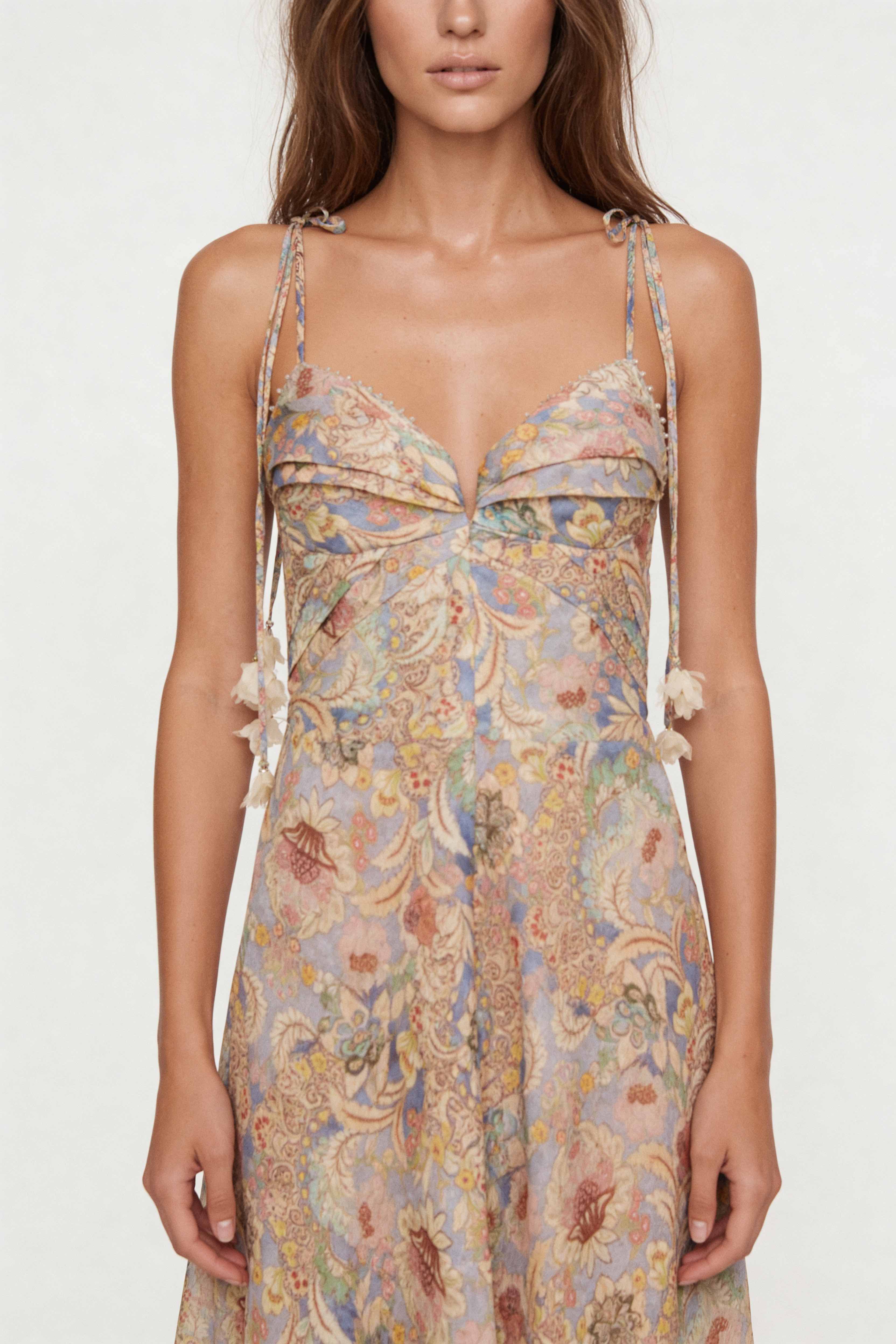 SILK PRINTED DRESS