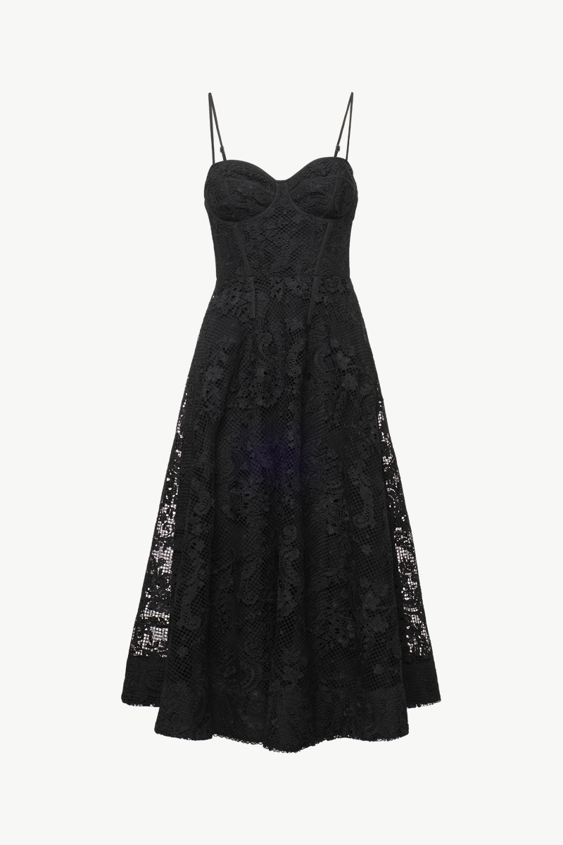 LACE MIDI DRESS LACE MIDI DRESS