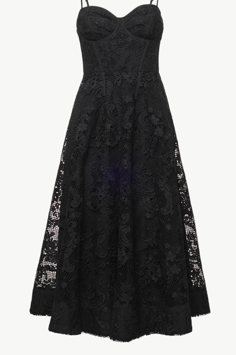 LACE MIDI DRESS LACE MIDI DRESS