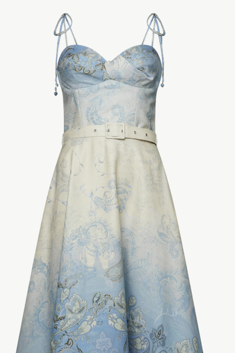 MIDI DRESS WITH BELT MIDI DRESS WITH BELT