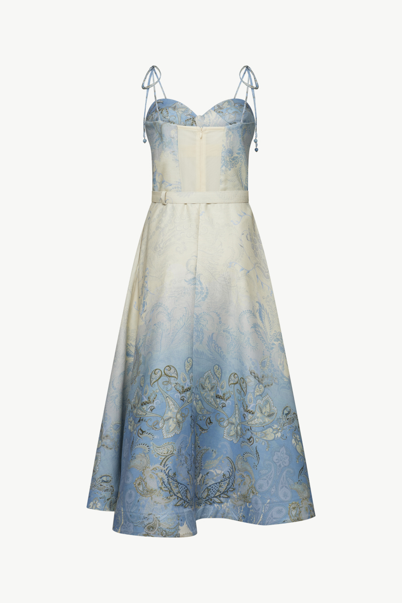 MIDI DRESS WITH BELT MIDI DRESS WITH BELT