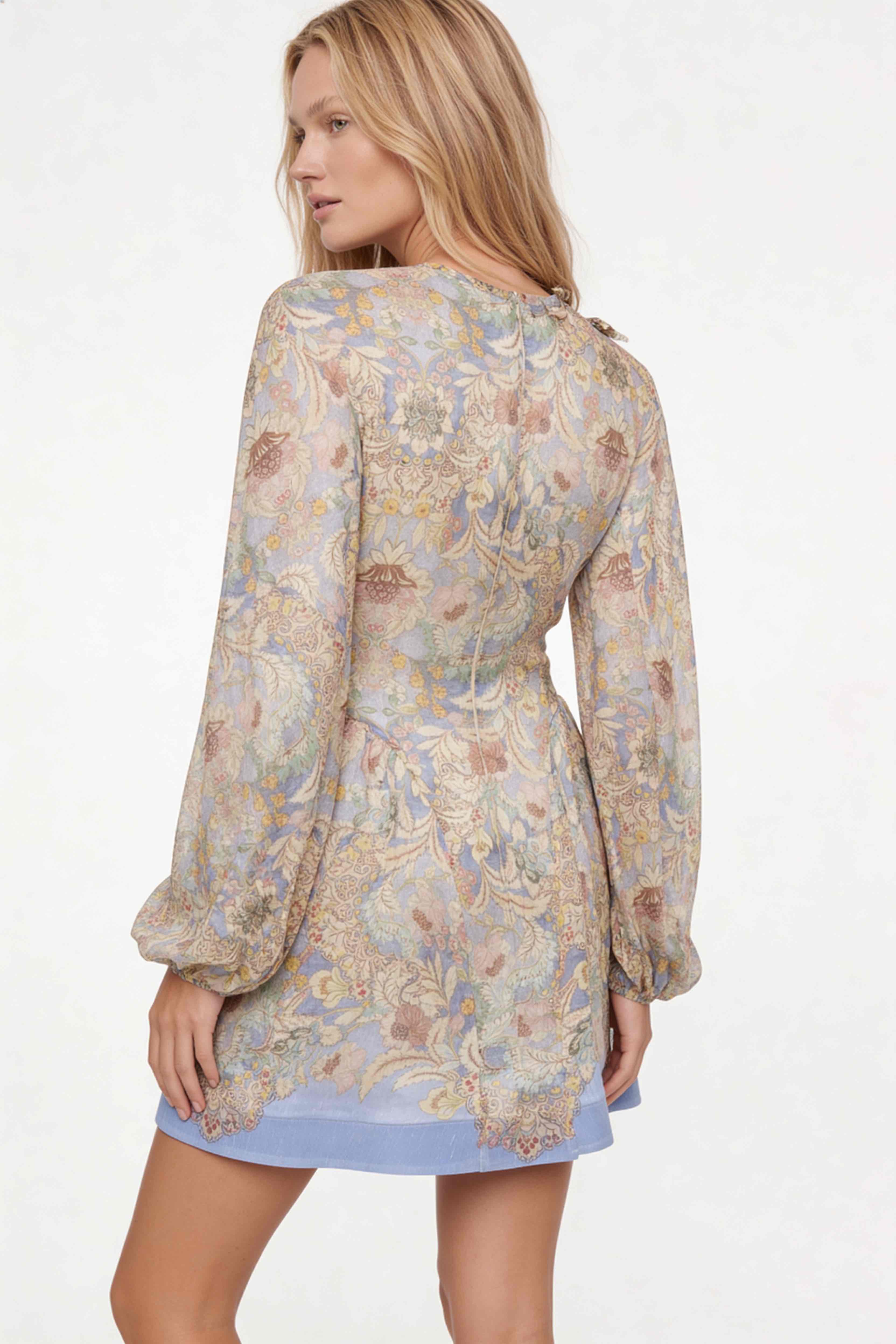 PRINTED MINI DRESS