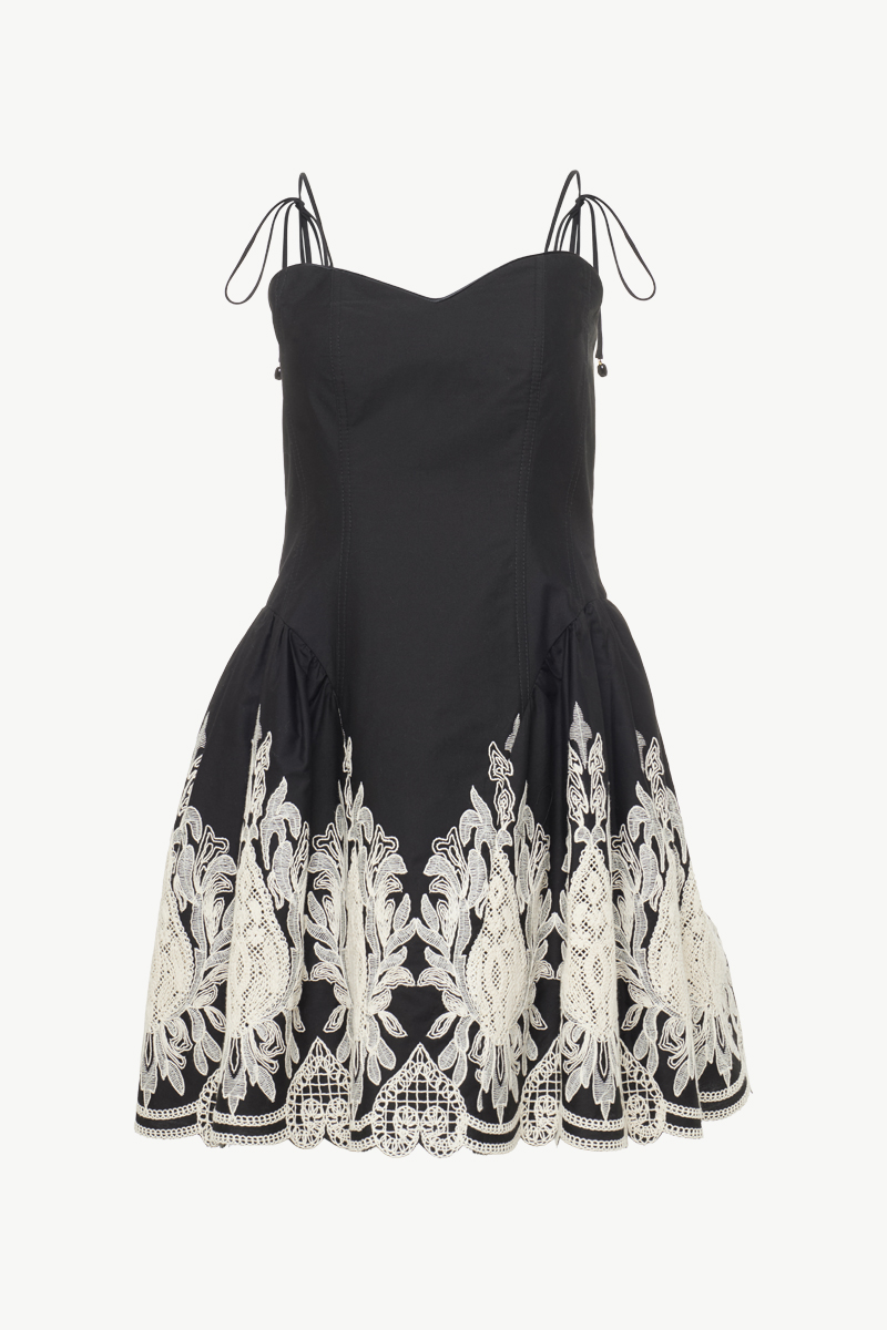 MINI DRESS WITH LACE DETAIL MINI DRESS WITH LACE DETAIL