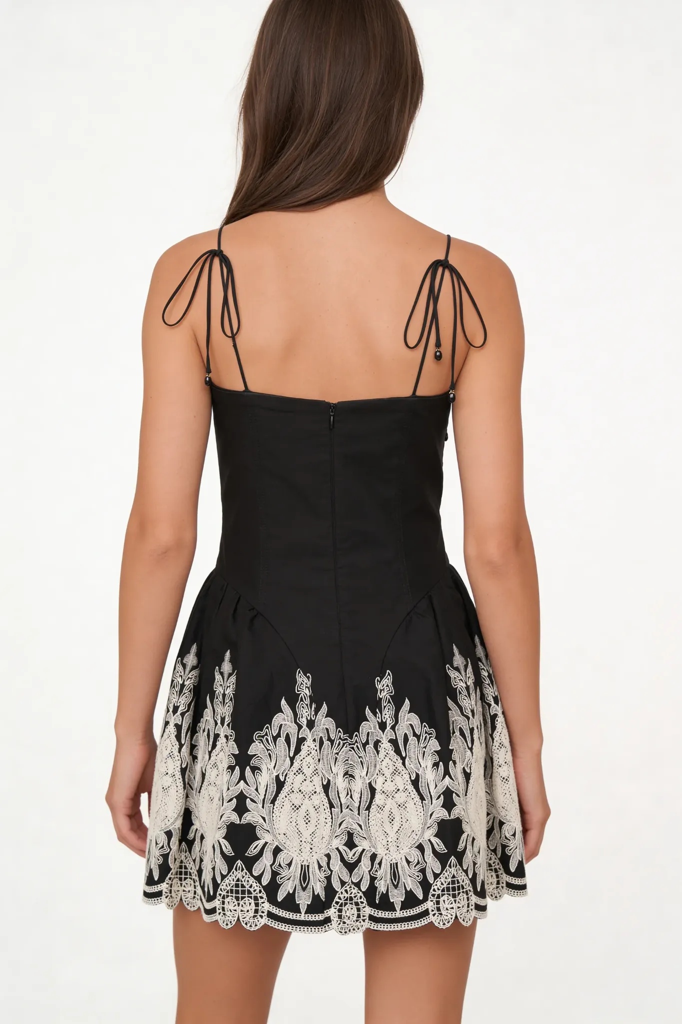 MINI DRESS WITH LACE DETAIL MINI DRESS WITH LACE DETAIL