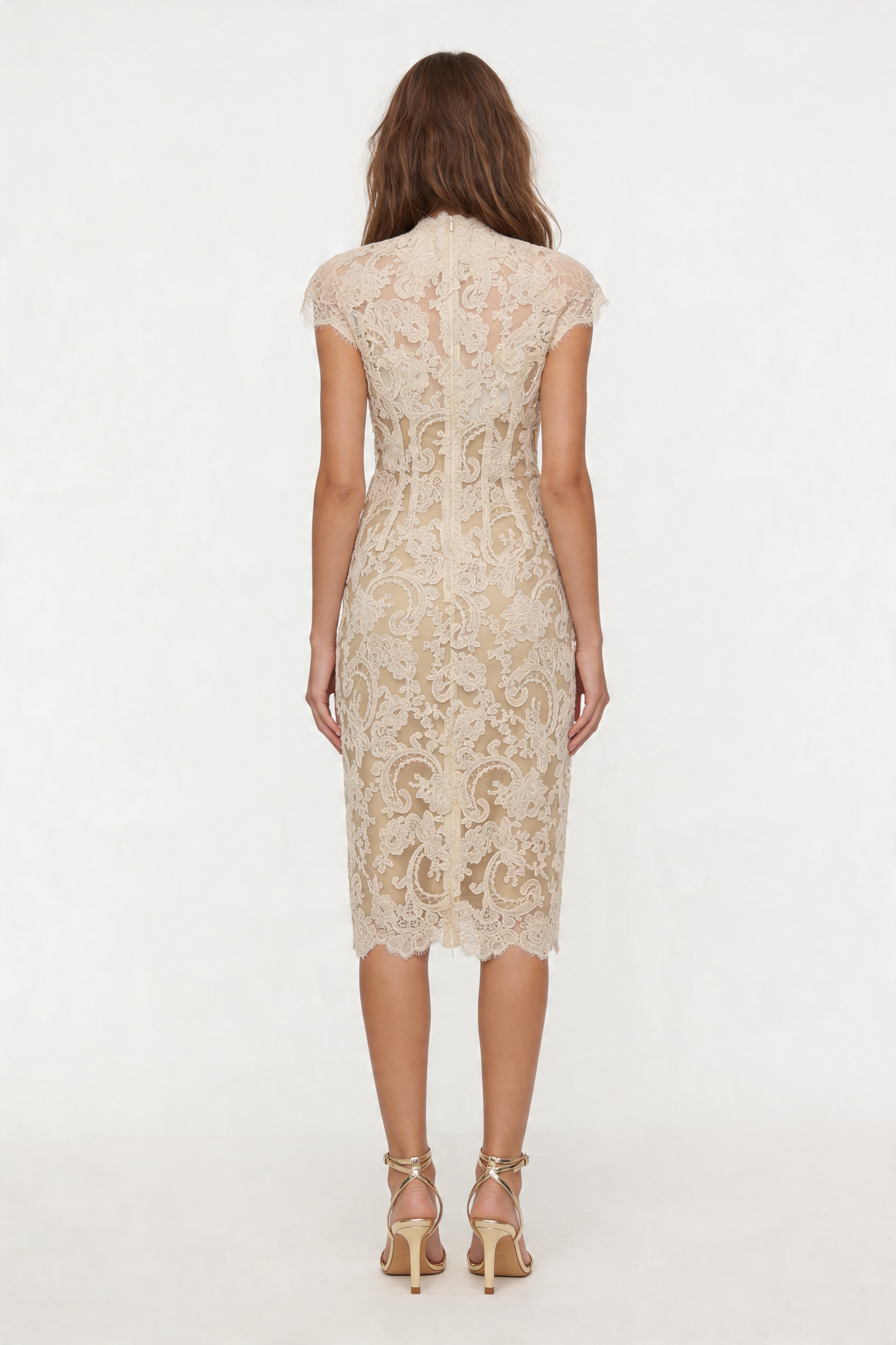 LACE MIDI DRESS