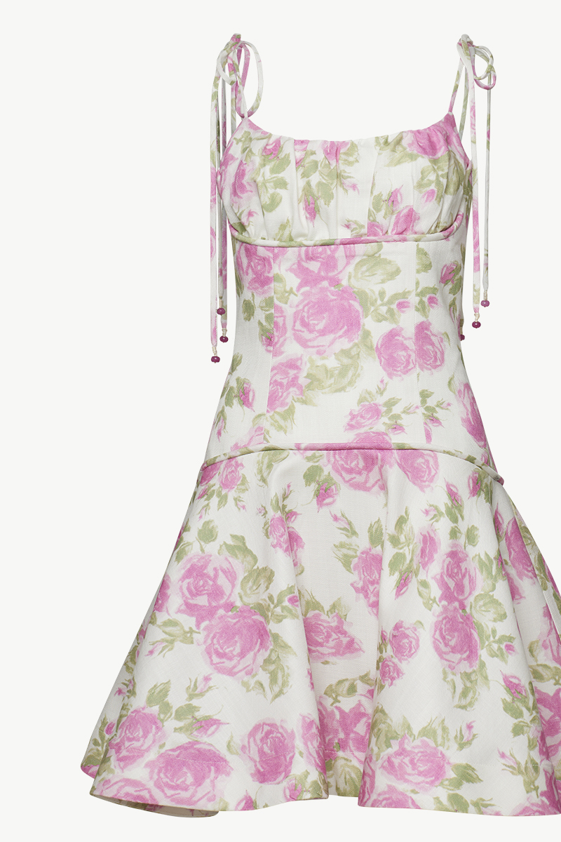 PRINTED MINI DRESS PRINTED MINI DRESS