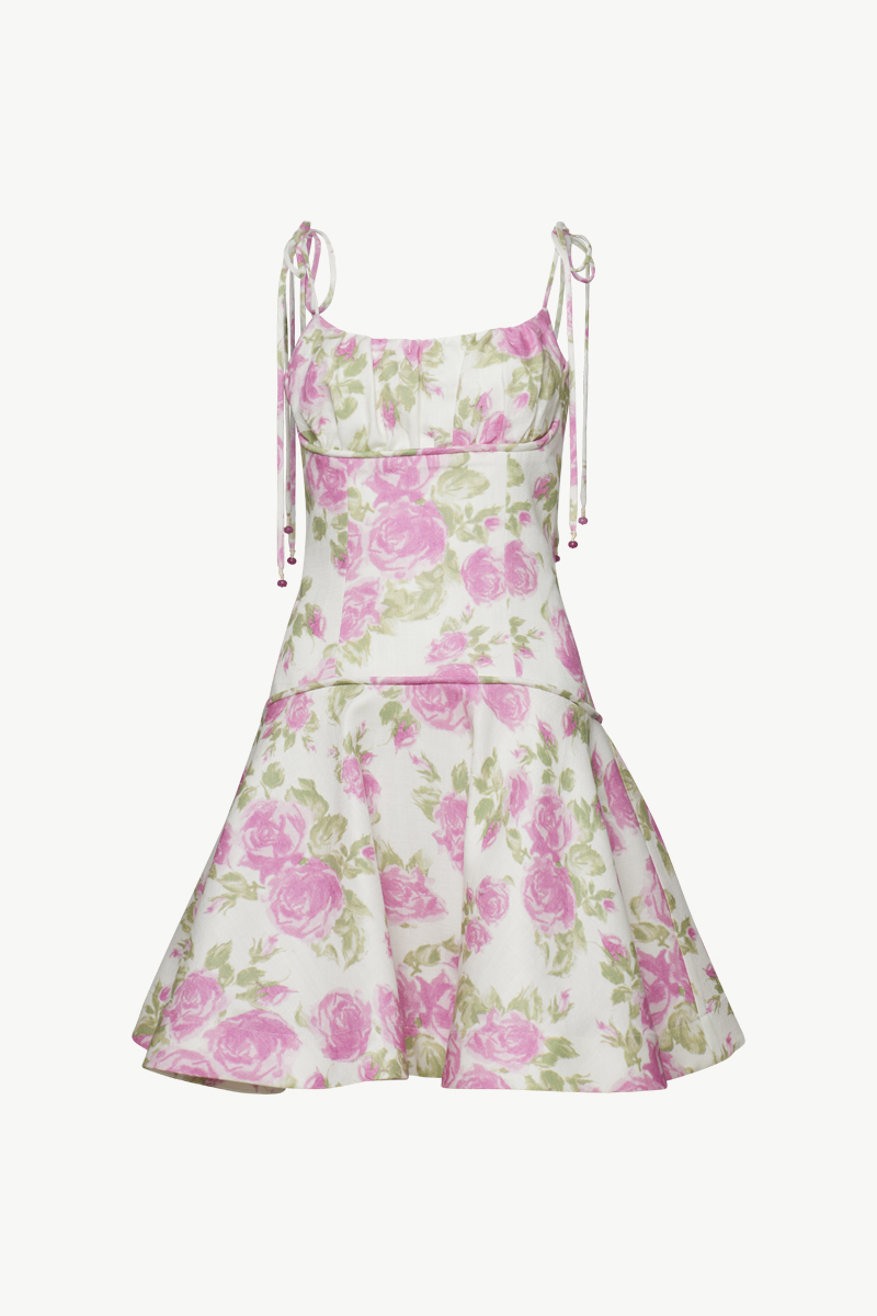 PRINTED MINI DRESS PRINTED MINI DRESS