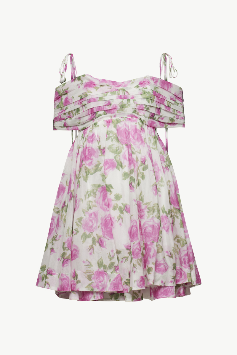 PRINTED MINI DRESS PRINTED MINI DRESS