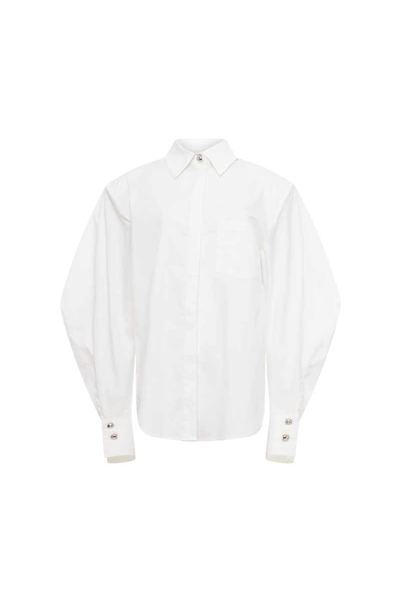 SHIRT WITH SHOULDER PADS