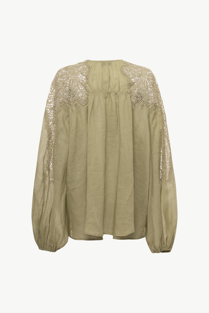 EMBROIDERED LACE SHIRT EMBROIDERED LACE SHIRT