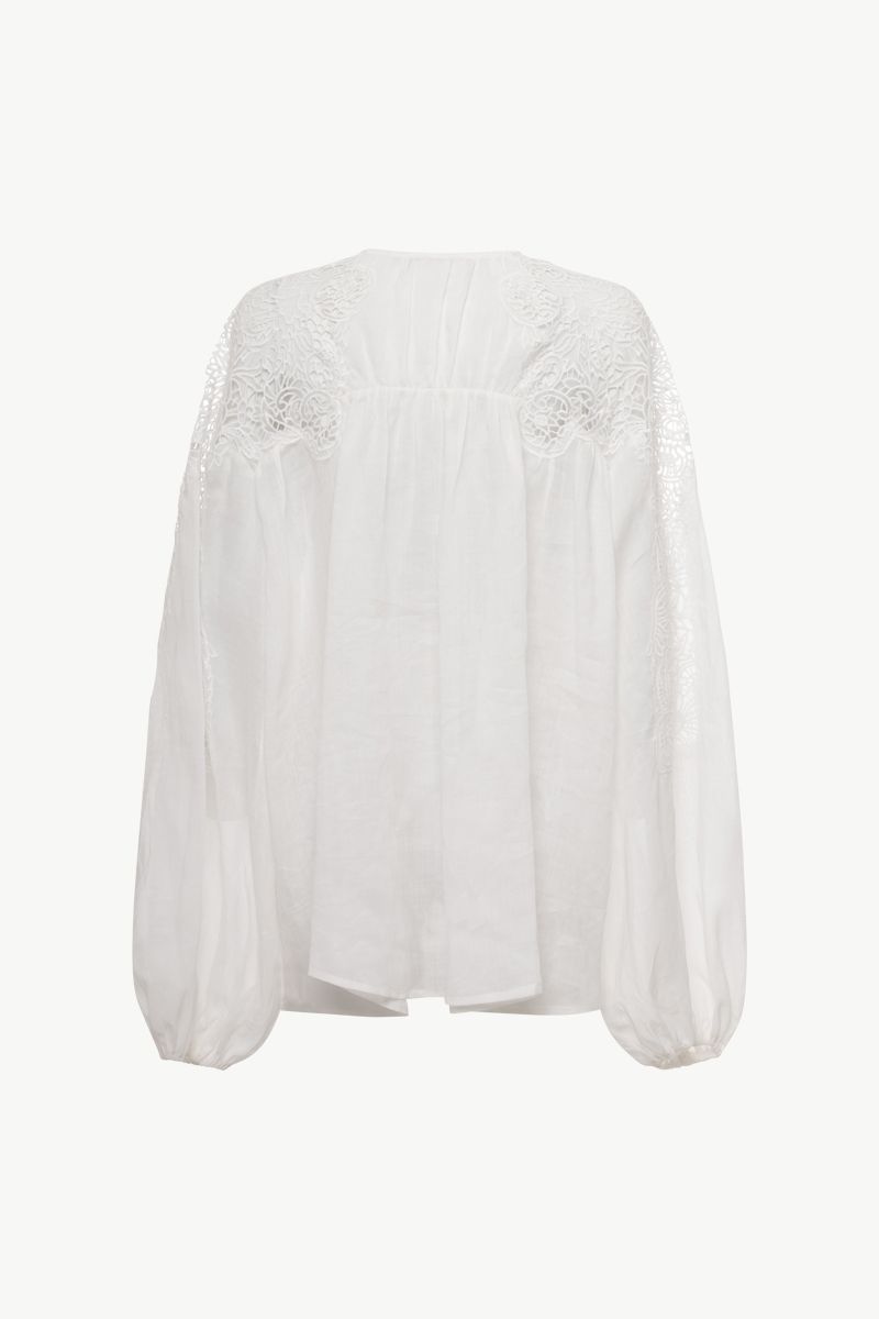 EMBROIDERED LACE SHIRT