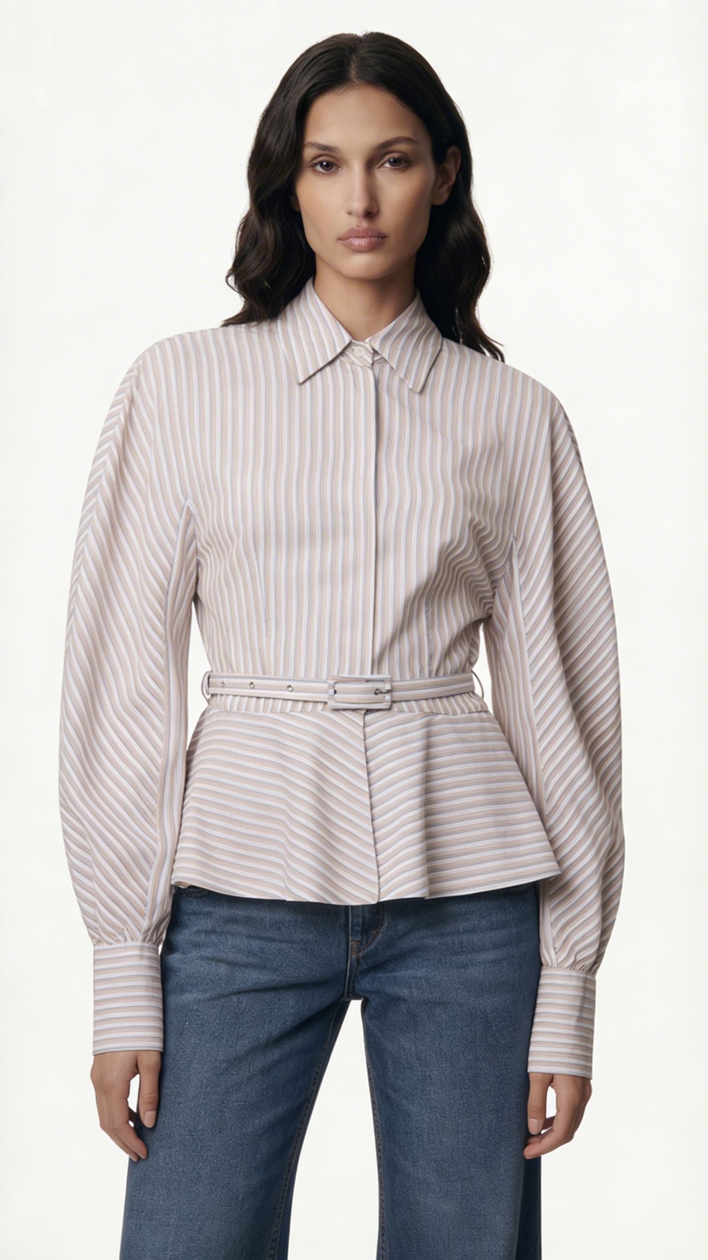 ΡΙΓΕ ΠΟΥΚΑΜΙΣΟ PEPLUM