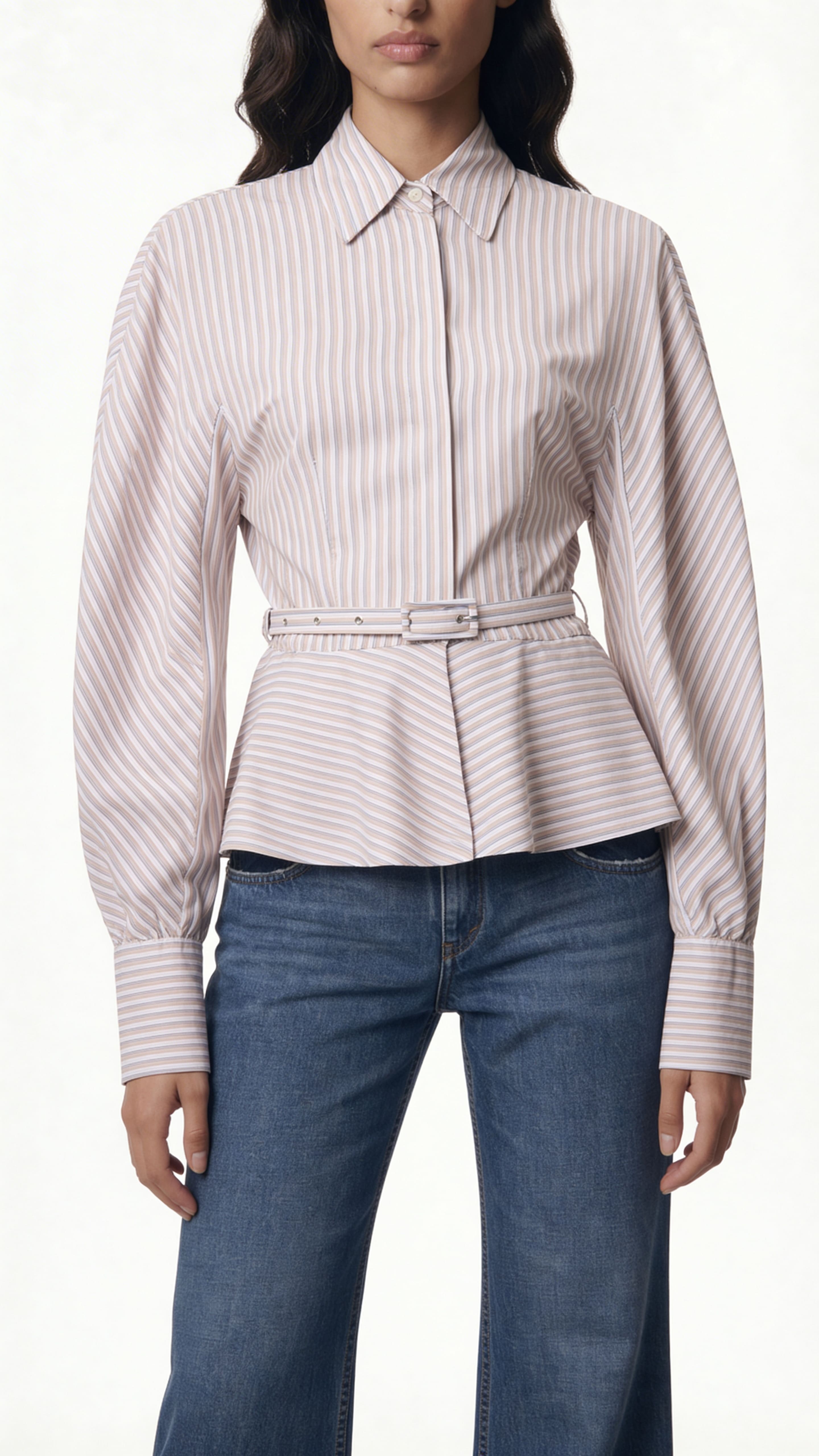 ΡΙΓΕ ΠΟΥΚΑΜΙΣΟ PEPLUM