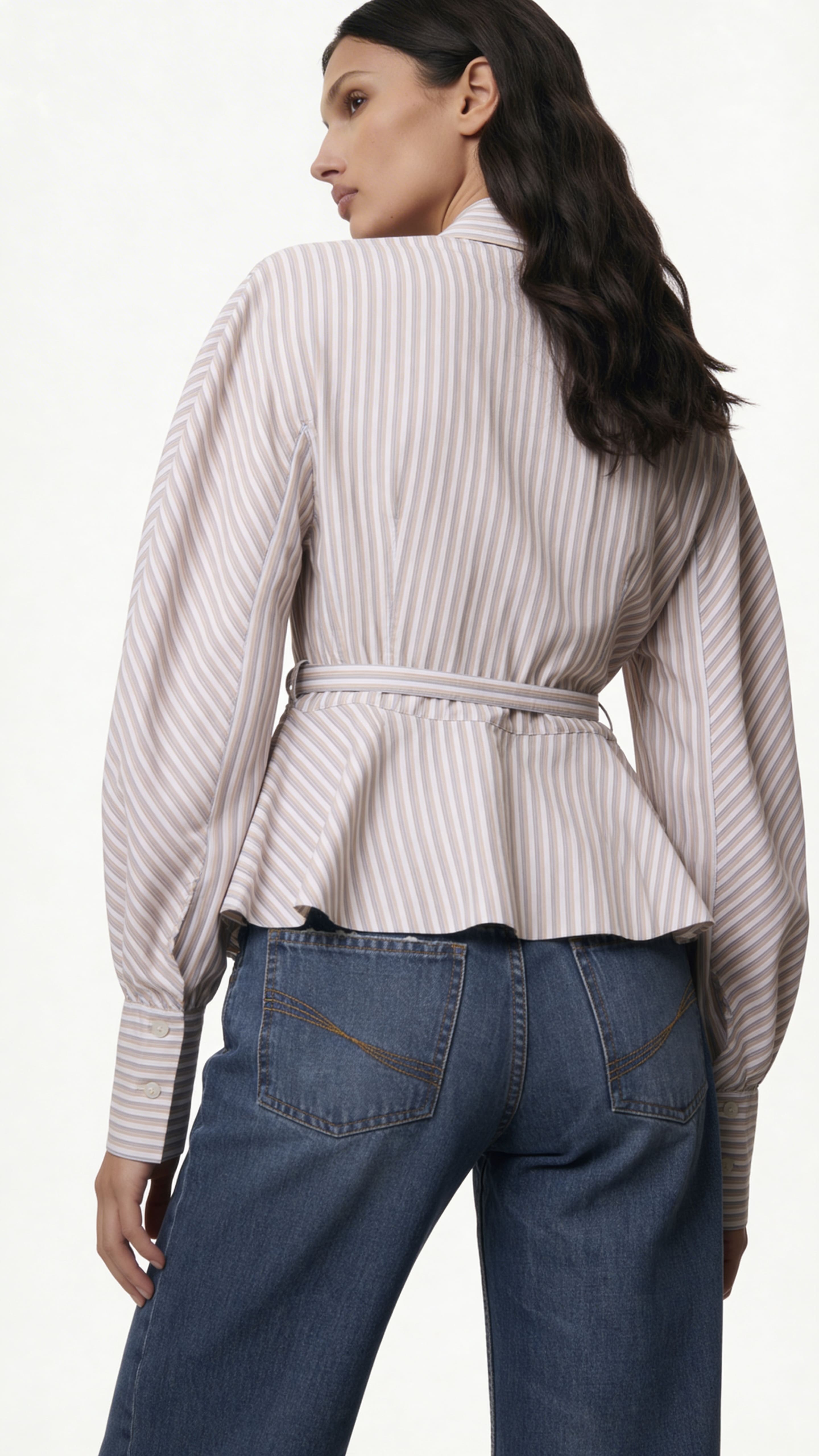 ΡΙΓΕ ΠΟΥΚΑΜΙΣΟ PEPLUM