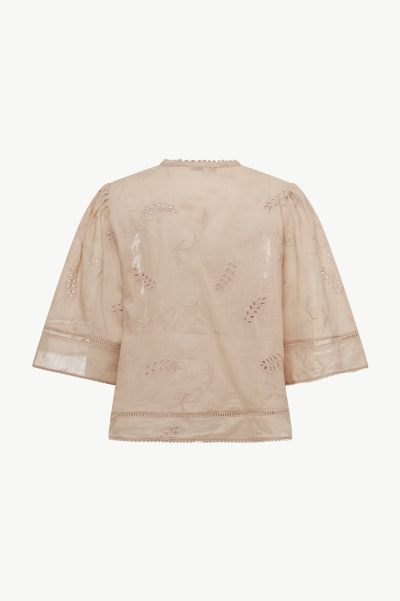 LACE BLOUSE WITH EMBROIDERY