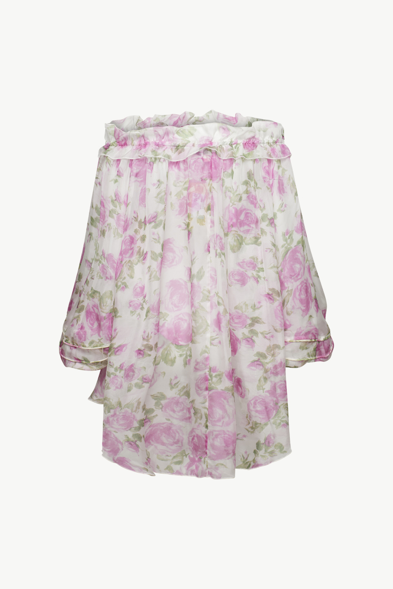 PRINTED SILK BLOUSE PRINTED SILK BLOUSE