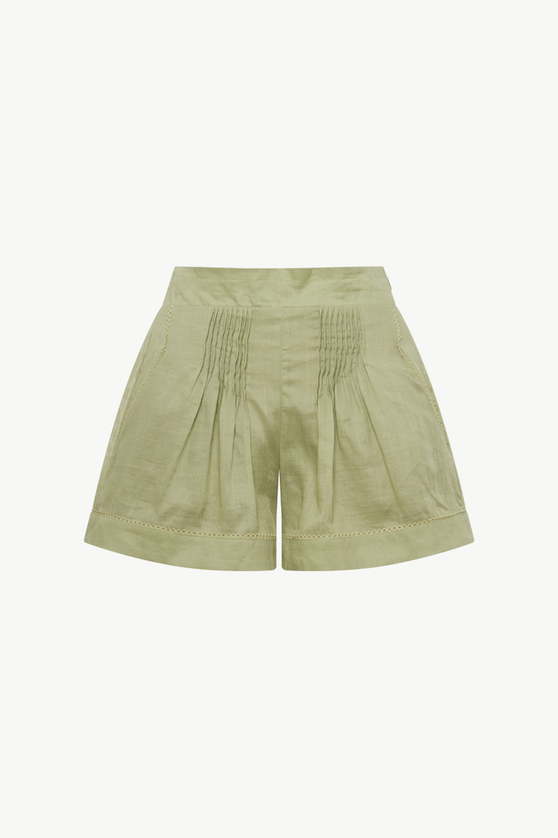 PLEATED SHORTS