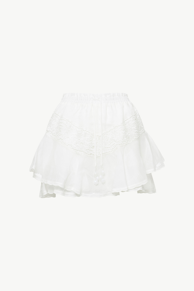 SKORT WITH RUFFLES