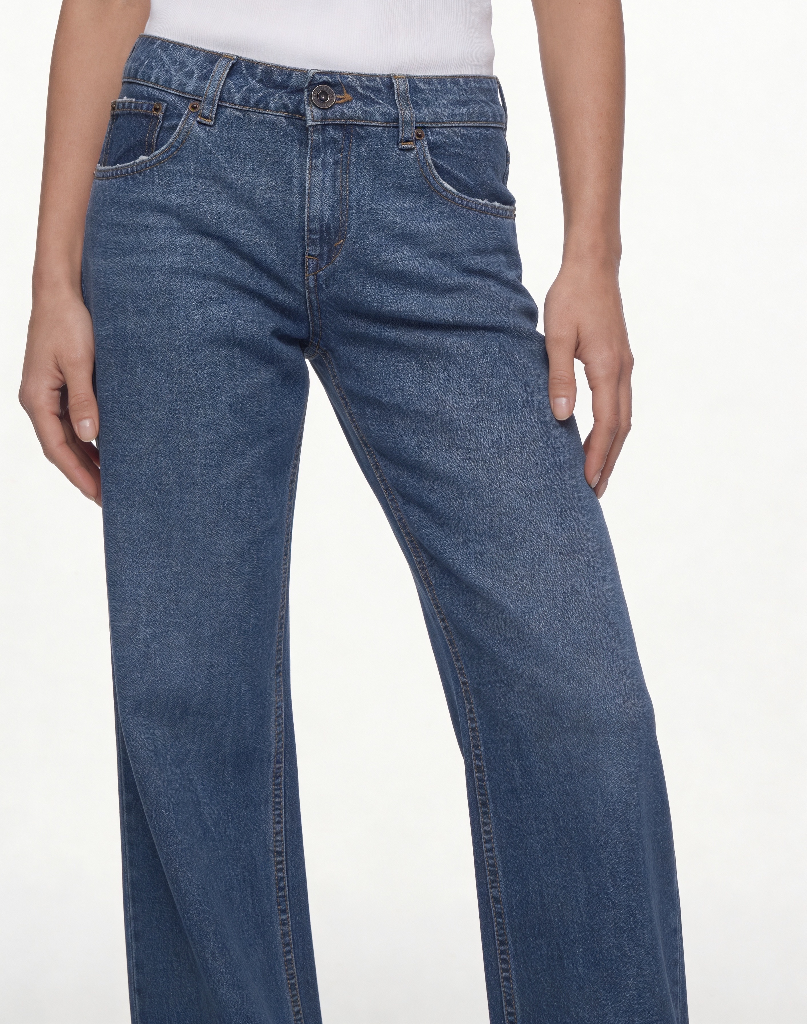 MID WAIST JEANS