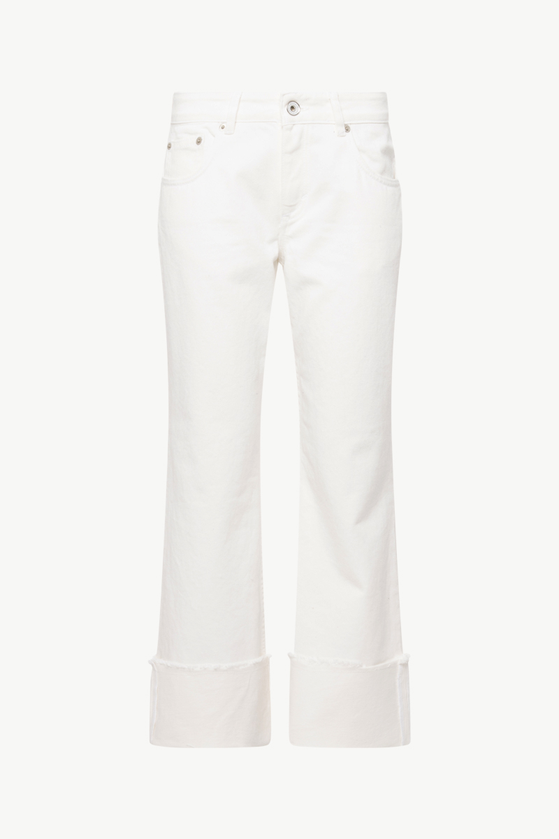 FLARED JEANS WITH LAPEL