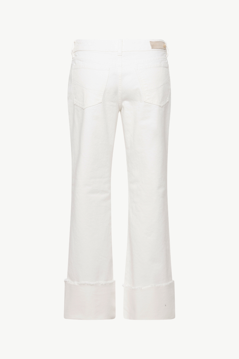 FLARED JEANS WITH LAPEL