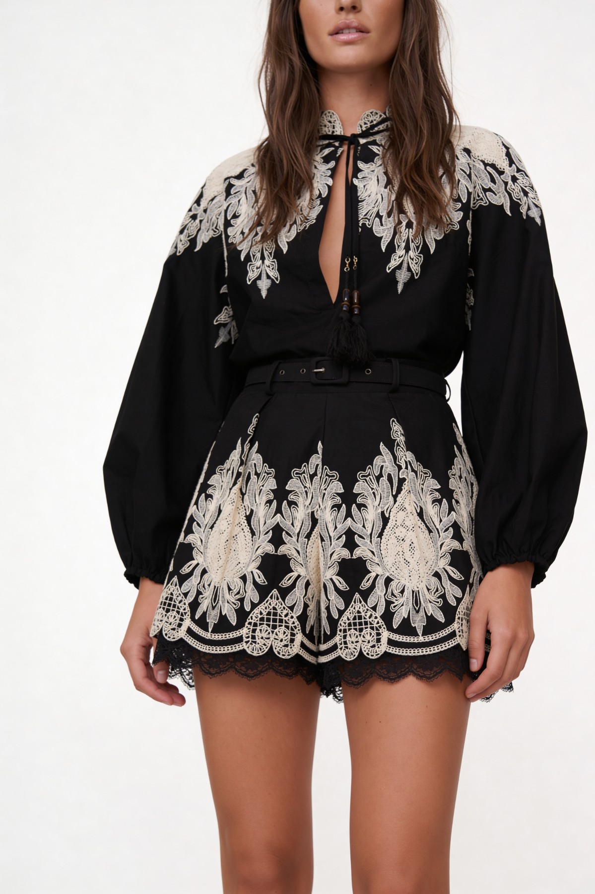 SHORTS WITH EMBROIDERY