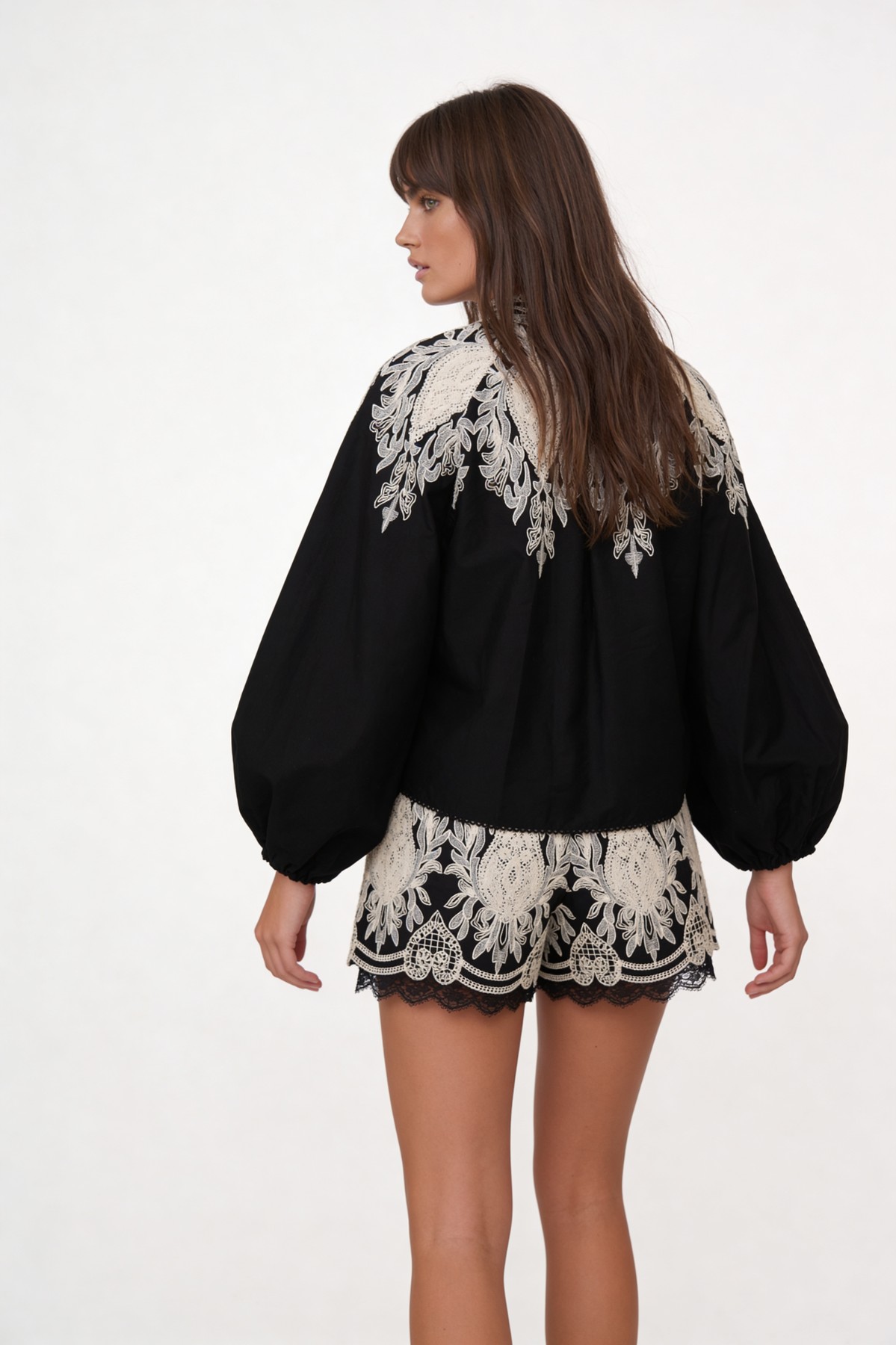 SHORTS WITH EMBROIDERY