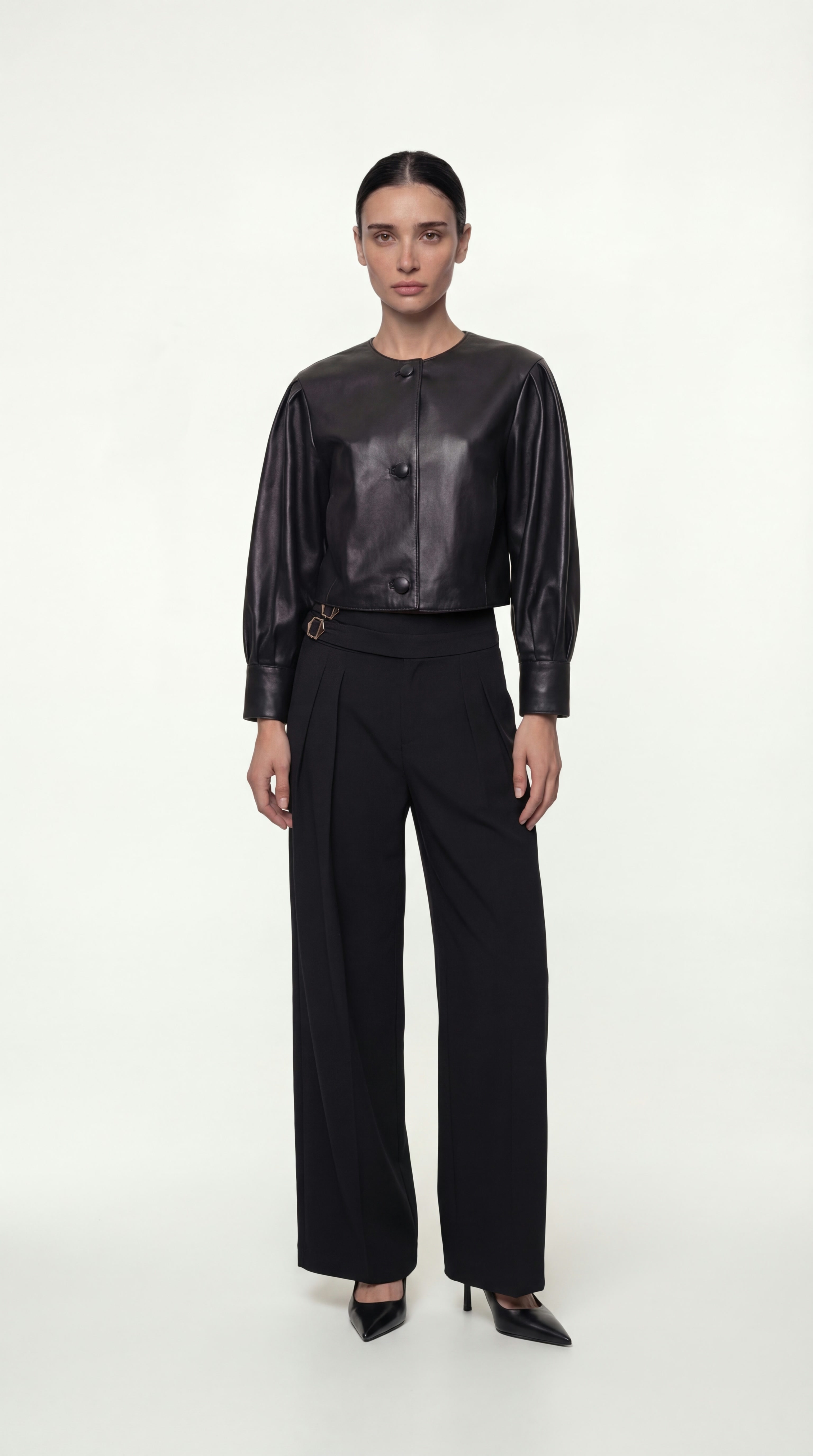DOUBLE-PLEATED TROUSERS