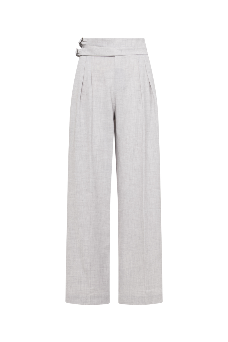 DOUBLE-PLEATED TROUSERS