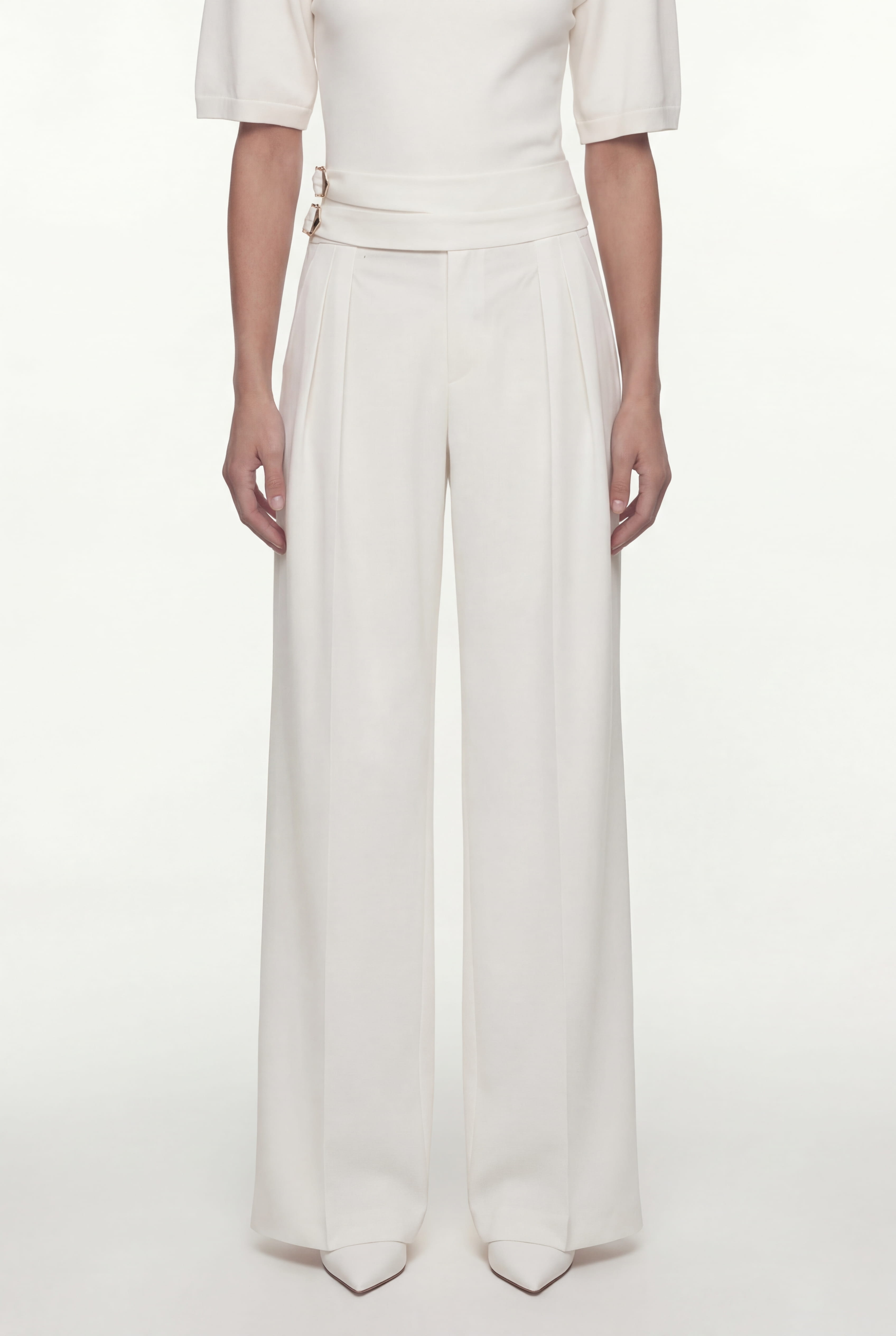 DOUBLE-PLEATED TROUSERS