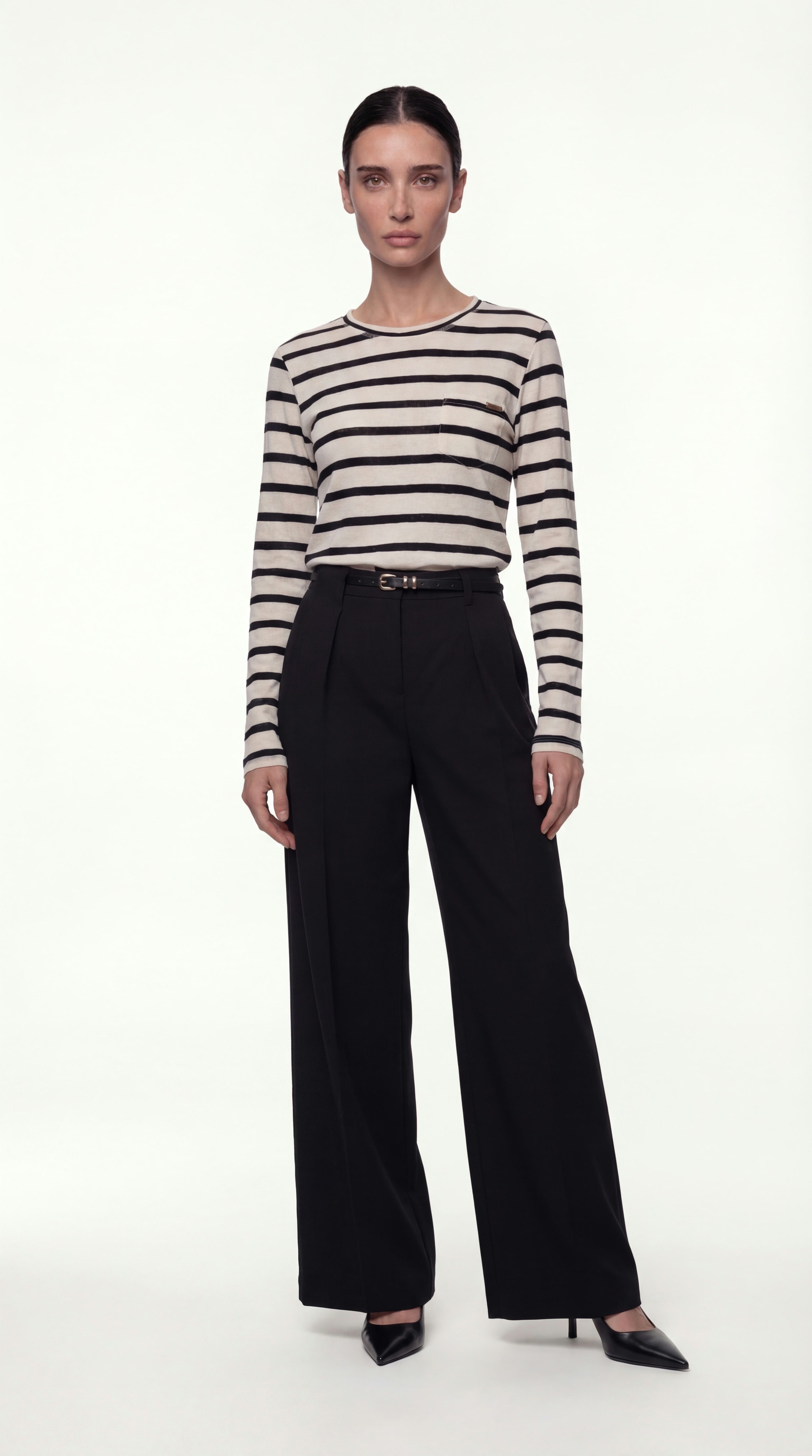 PLEATED TROUSERS