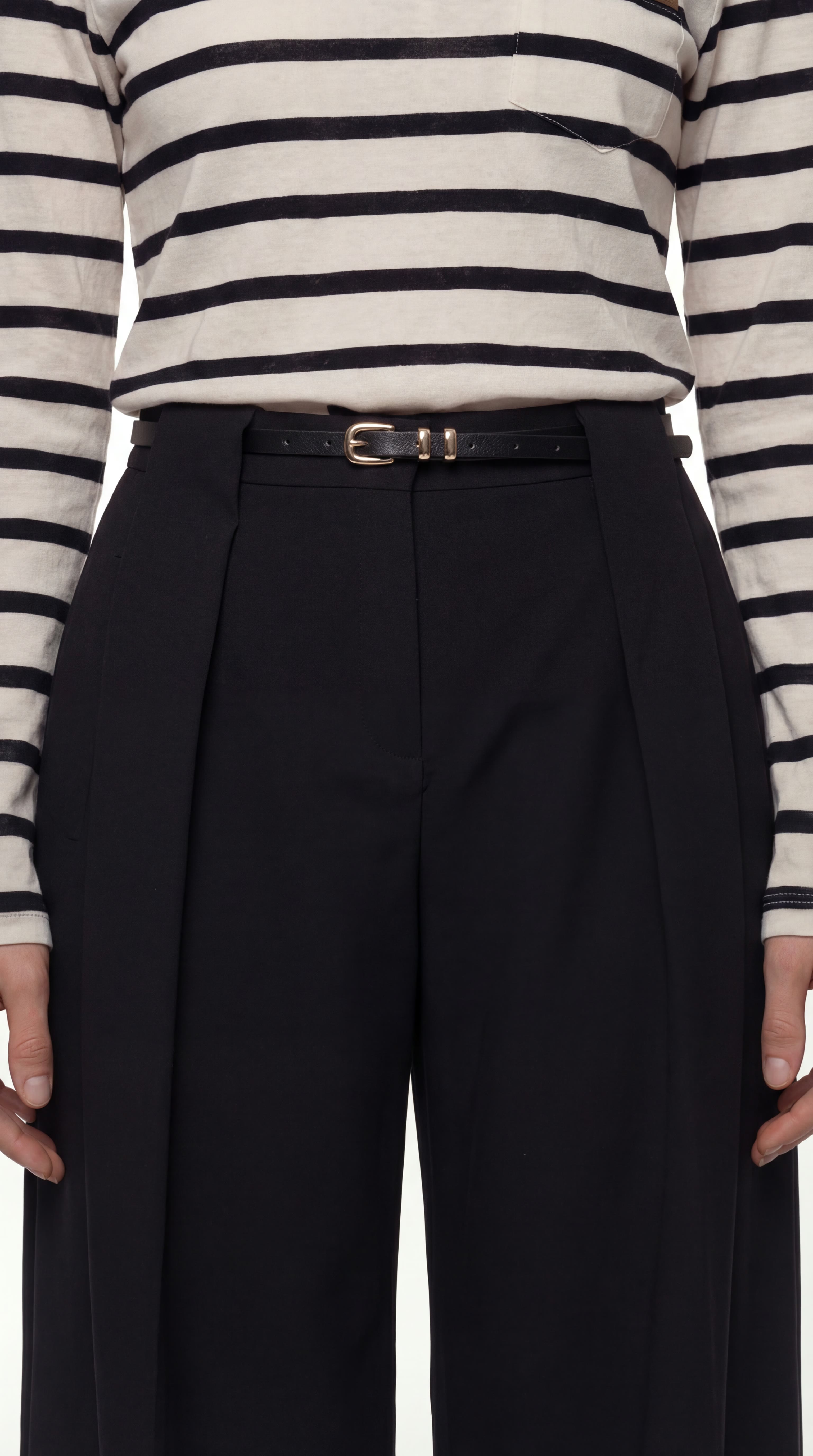PLEATED TROUSERS