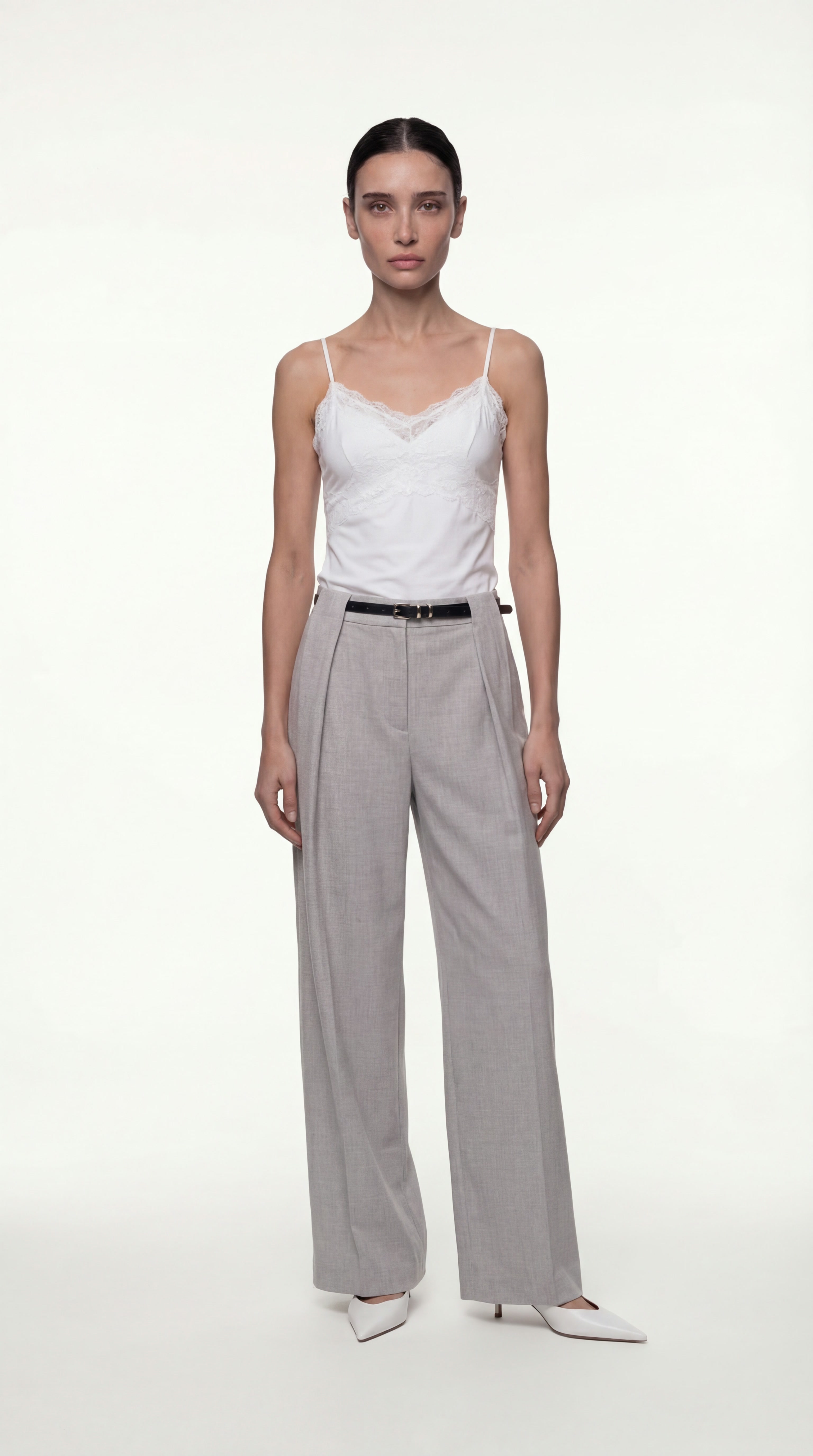 PLEATED TROUSERS