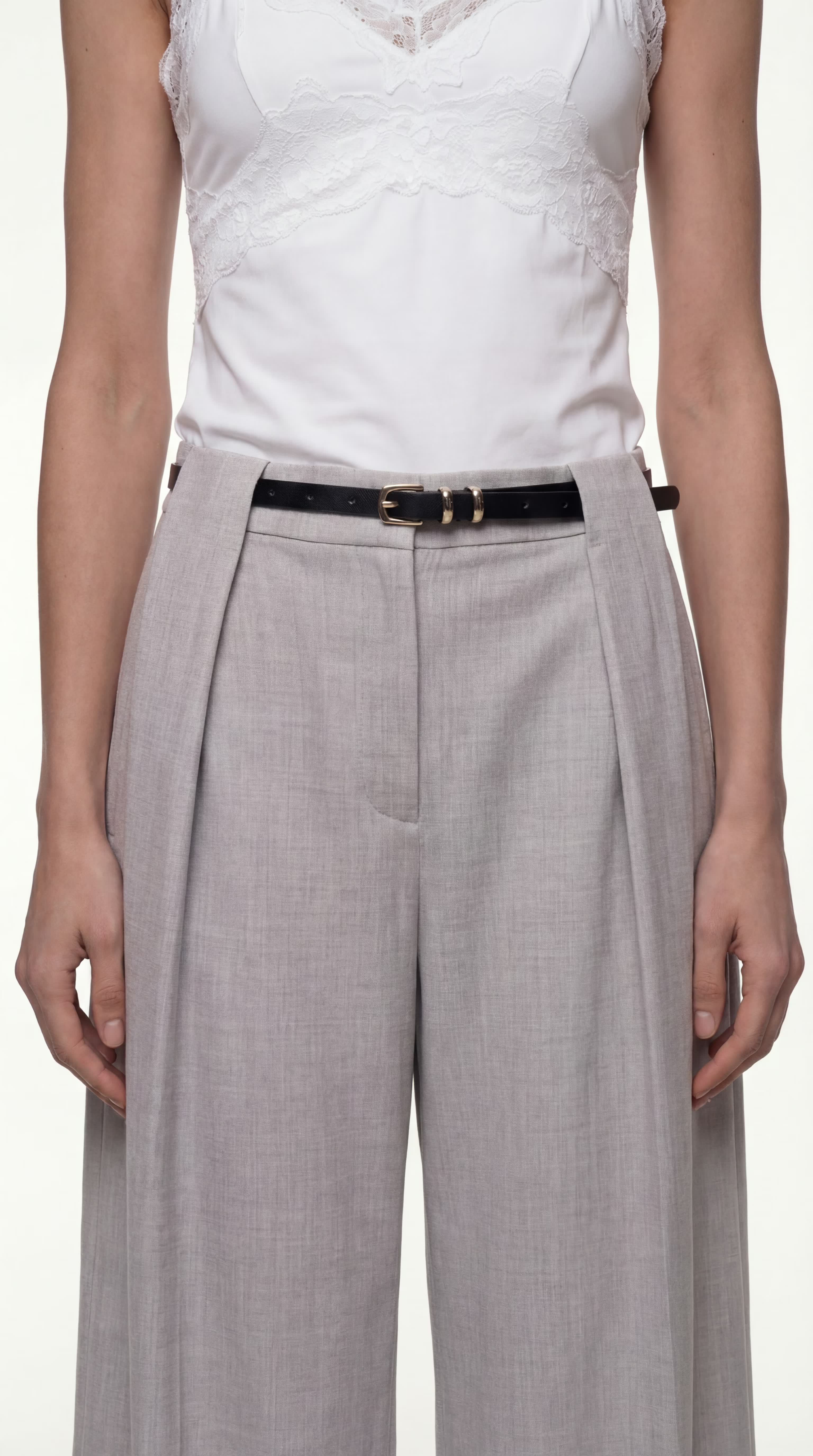 PLEATED TROUSERS