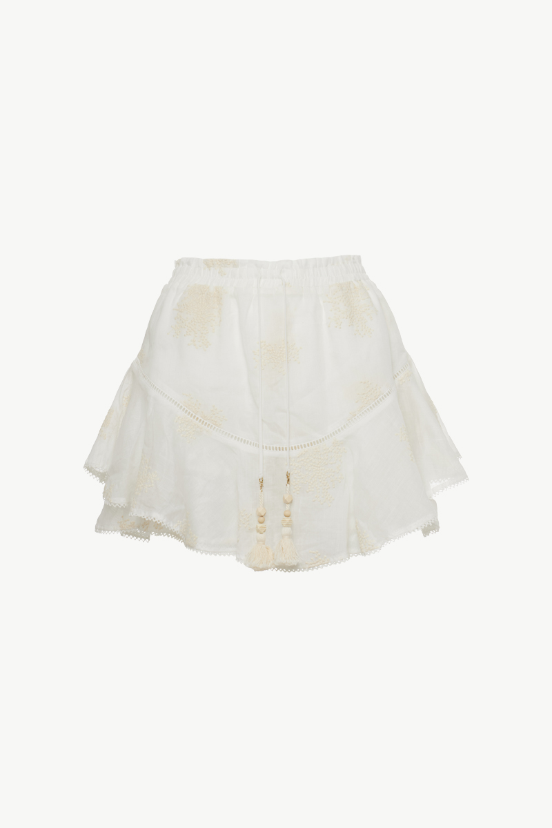 SKORT WITH RUFFLES