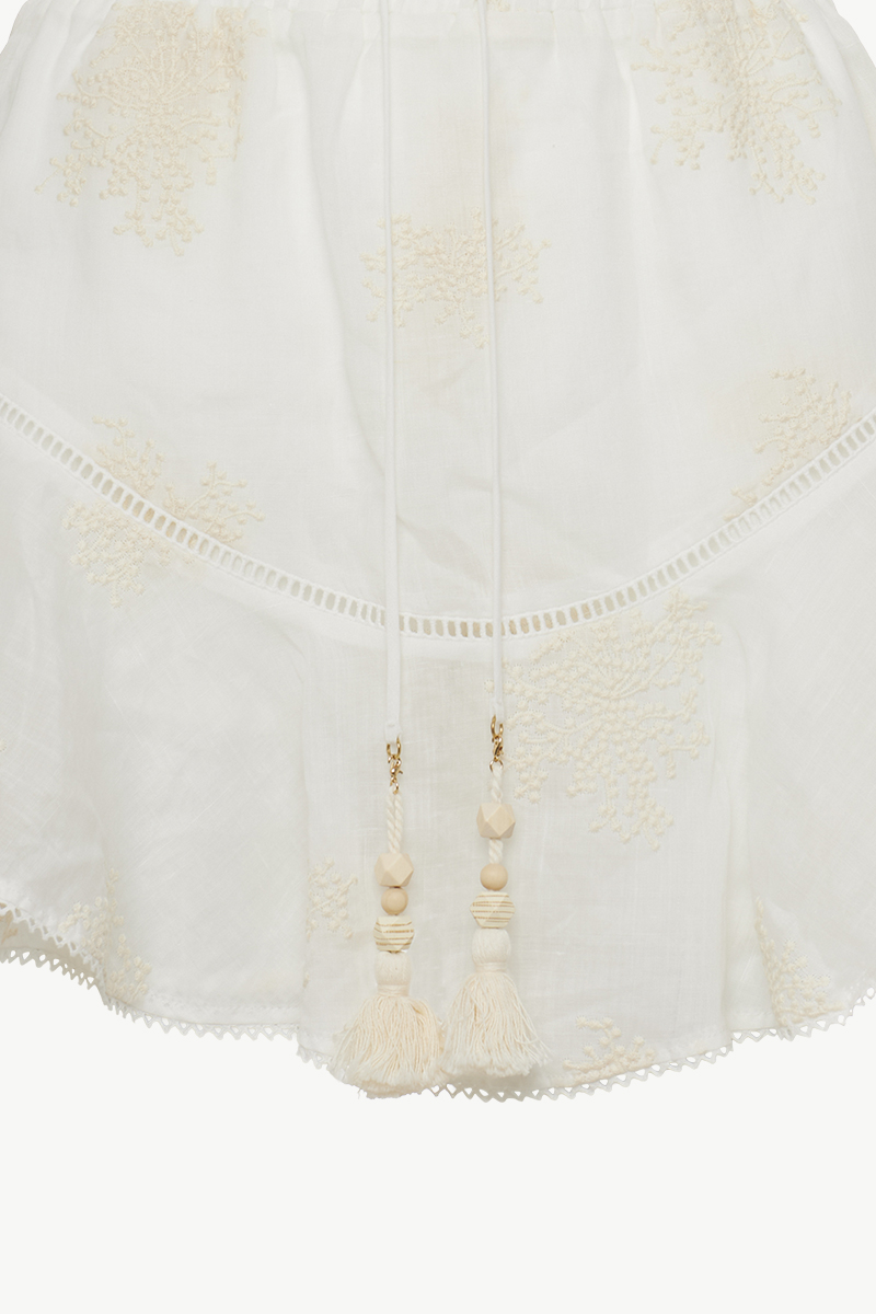 SKORT WITH RUFFLES